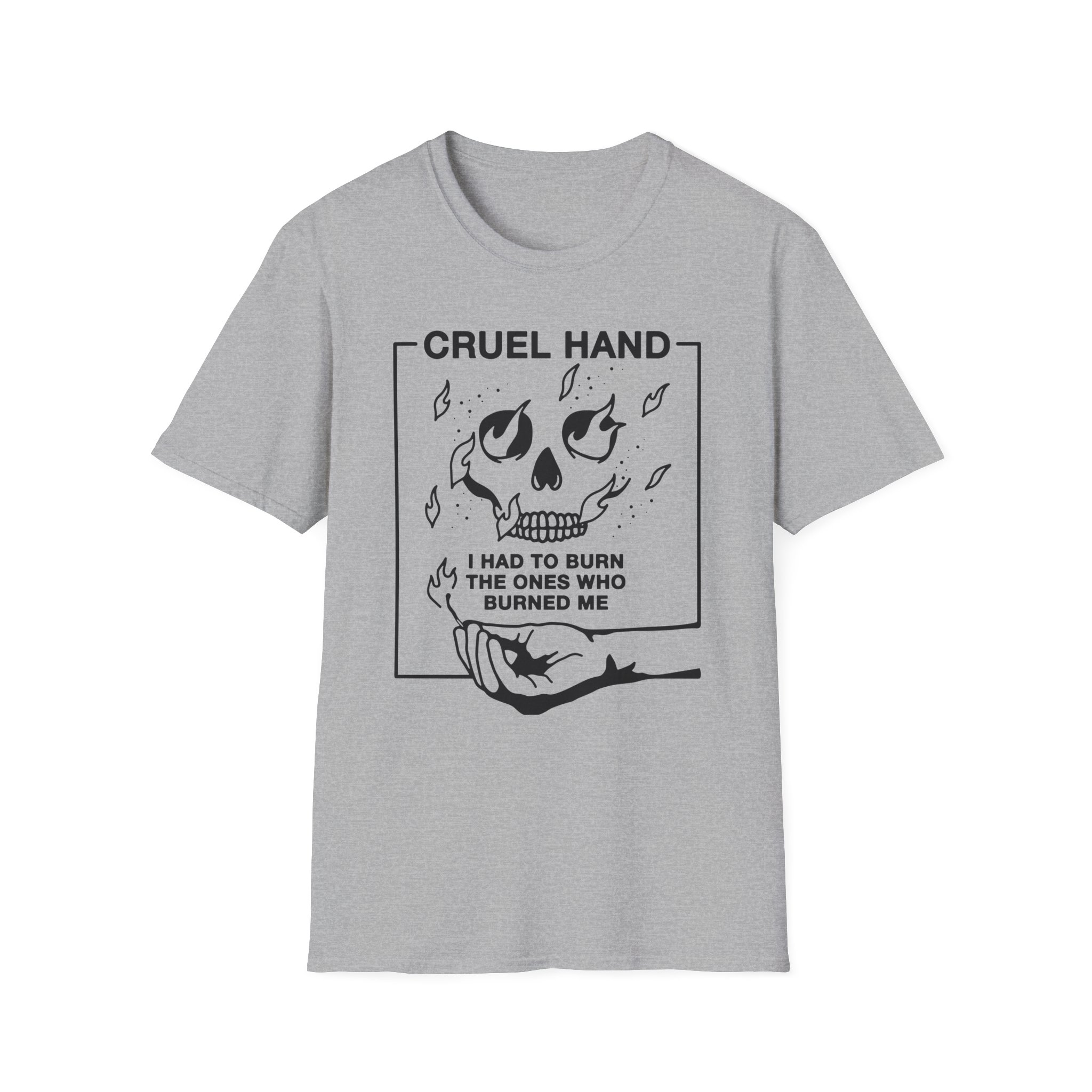 Cruel Hand Gasoline Skull Unisex Softstyle T-Shirt,