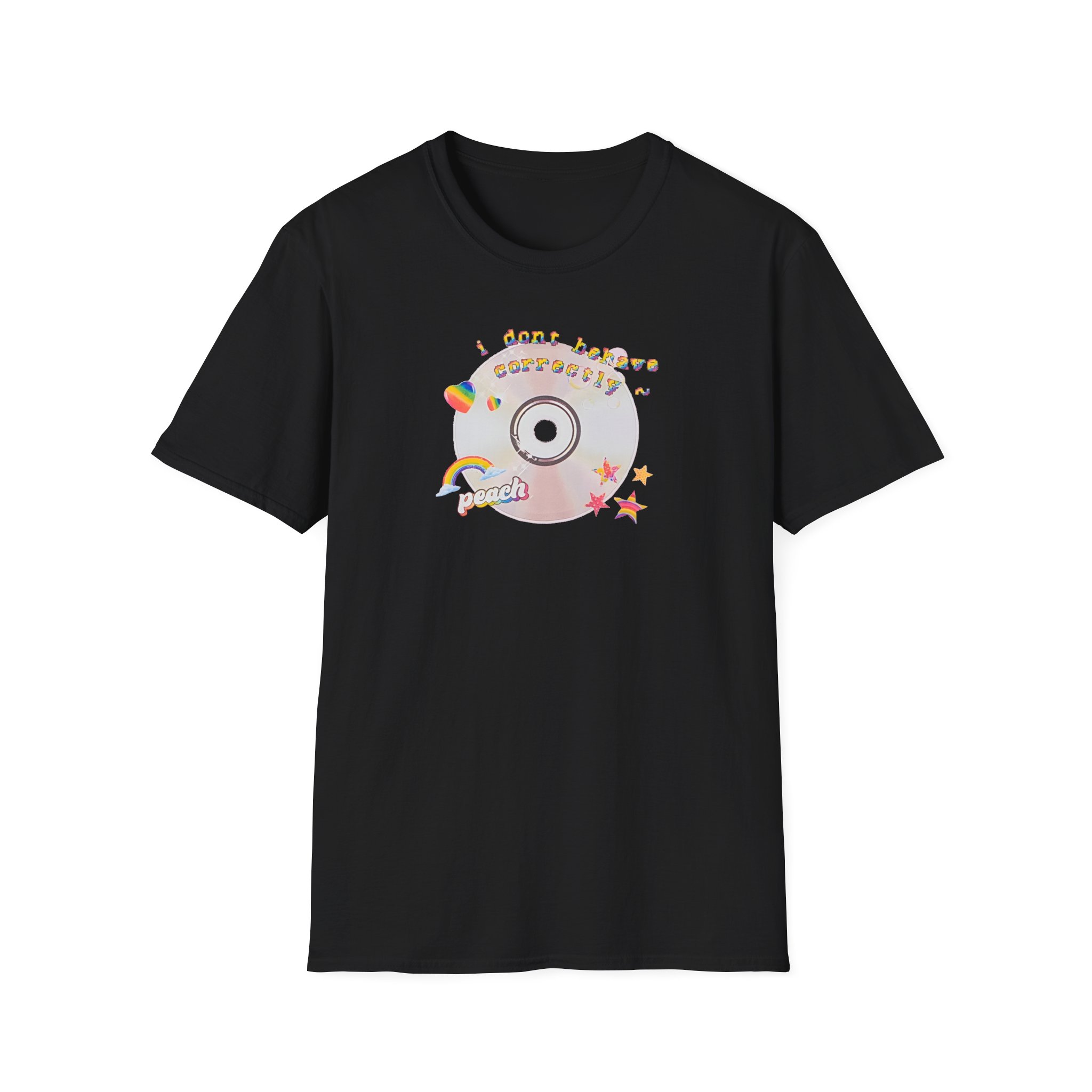 Peach Prc Fairy I Don't Behave Correctly Unisex Softstyle T-Shirt