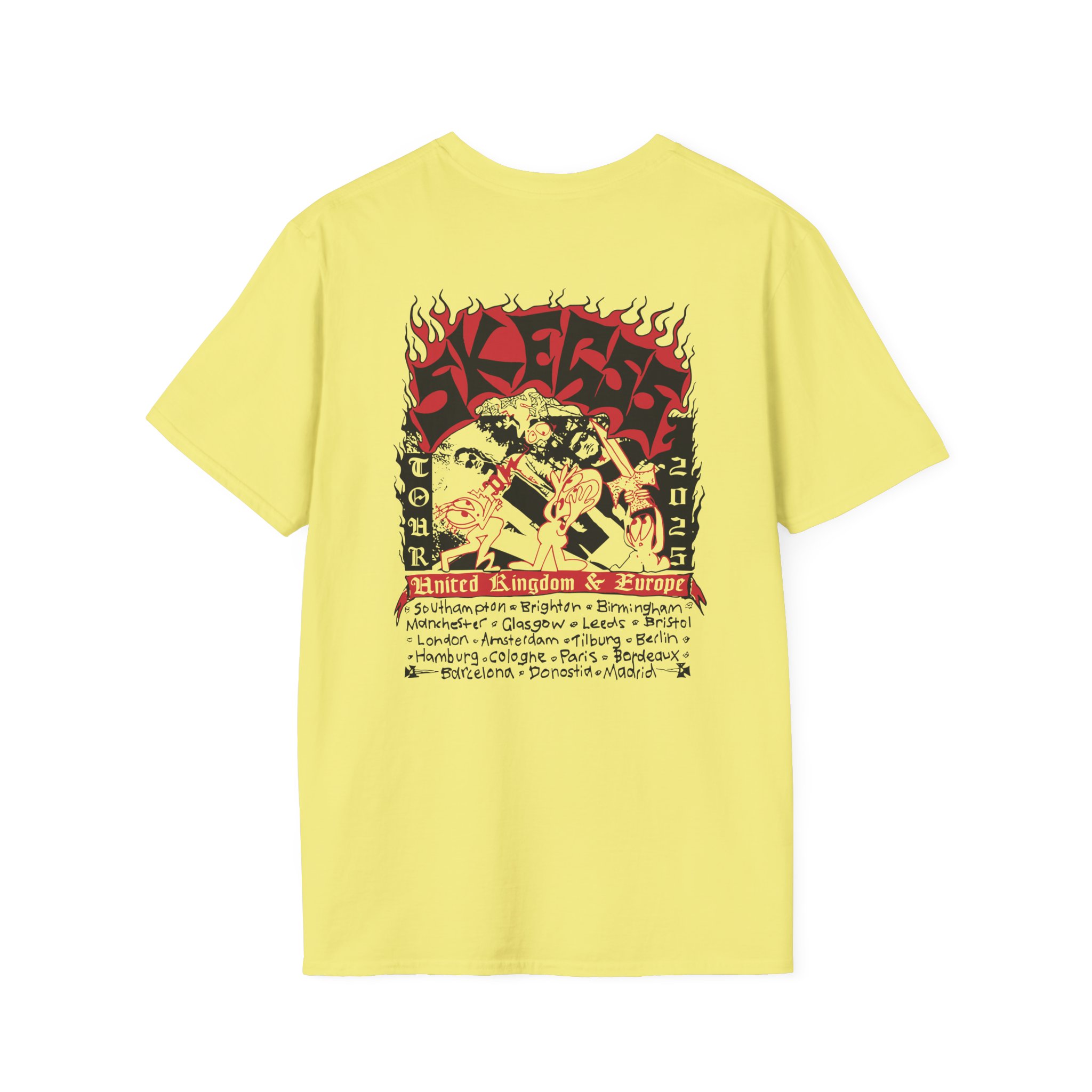 Skegss Uk Eu Tour 2025 Unisex Softstyle T-Shirt