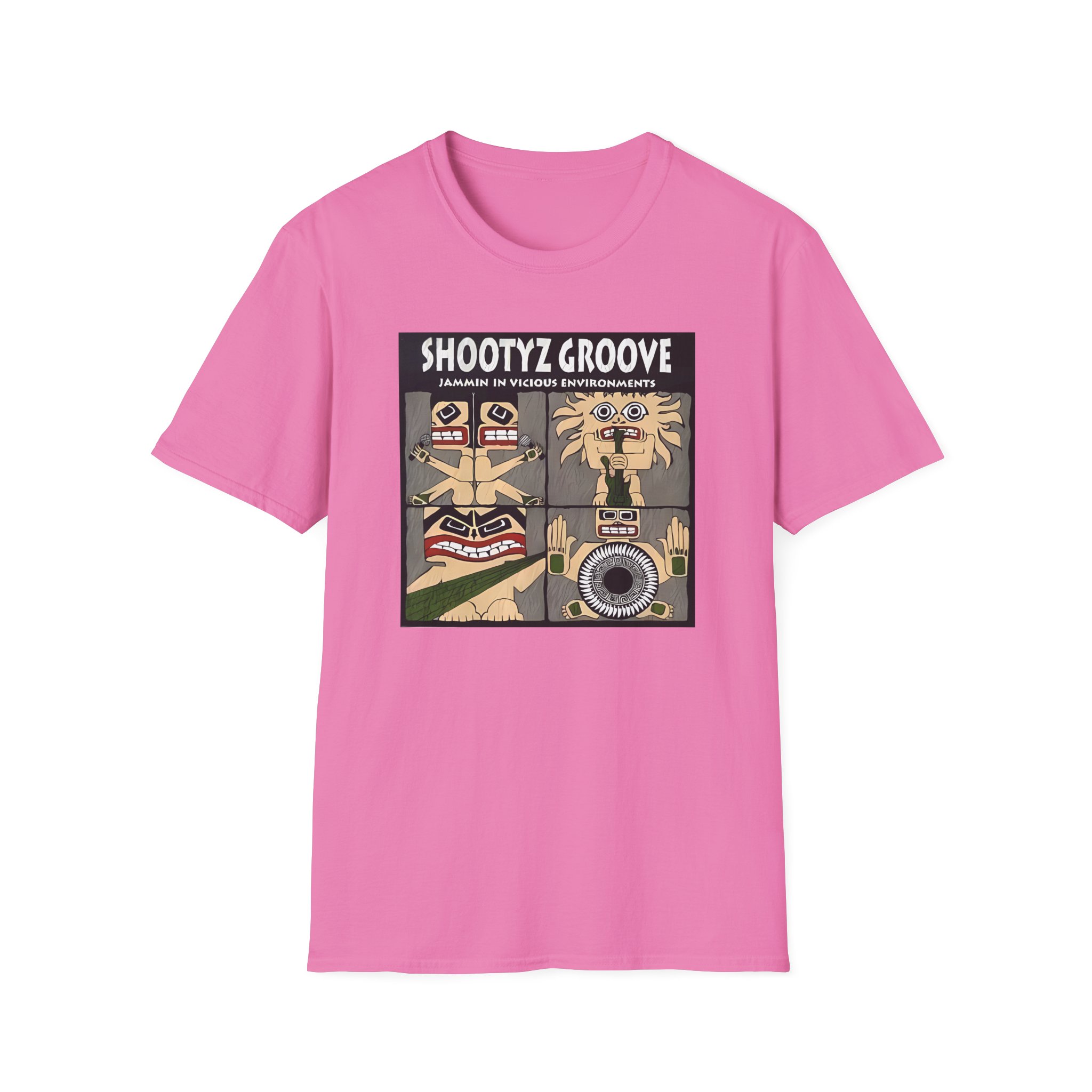 Shootyz Groove Jammin in Vicious Environments Album Cover Unisex Softstyle T-Shirt