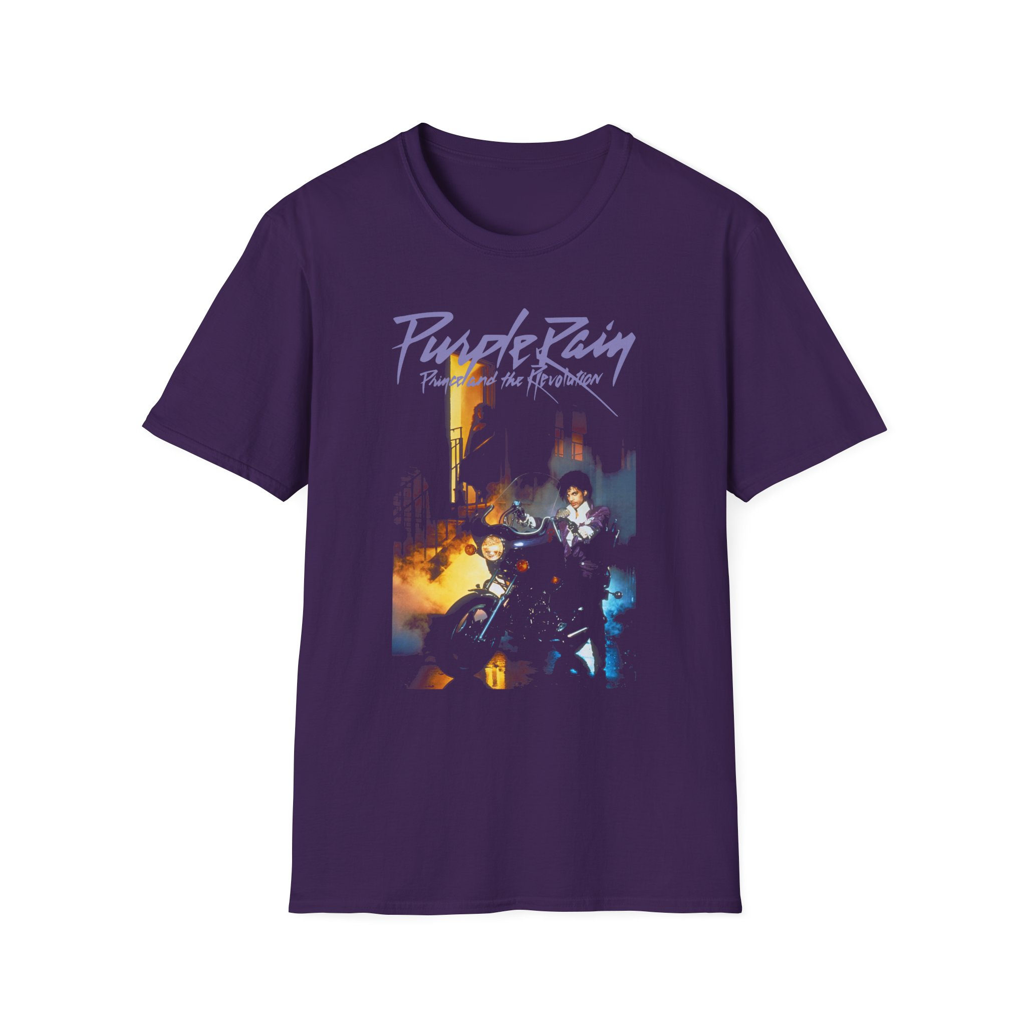Prince Purple Rain Cover Unisex Softstyle T-Shirt