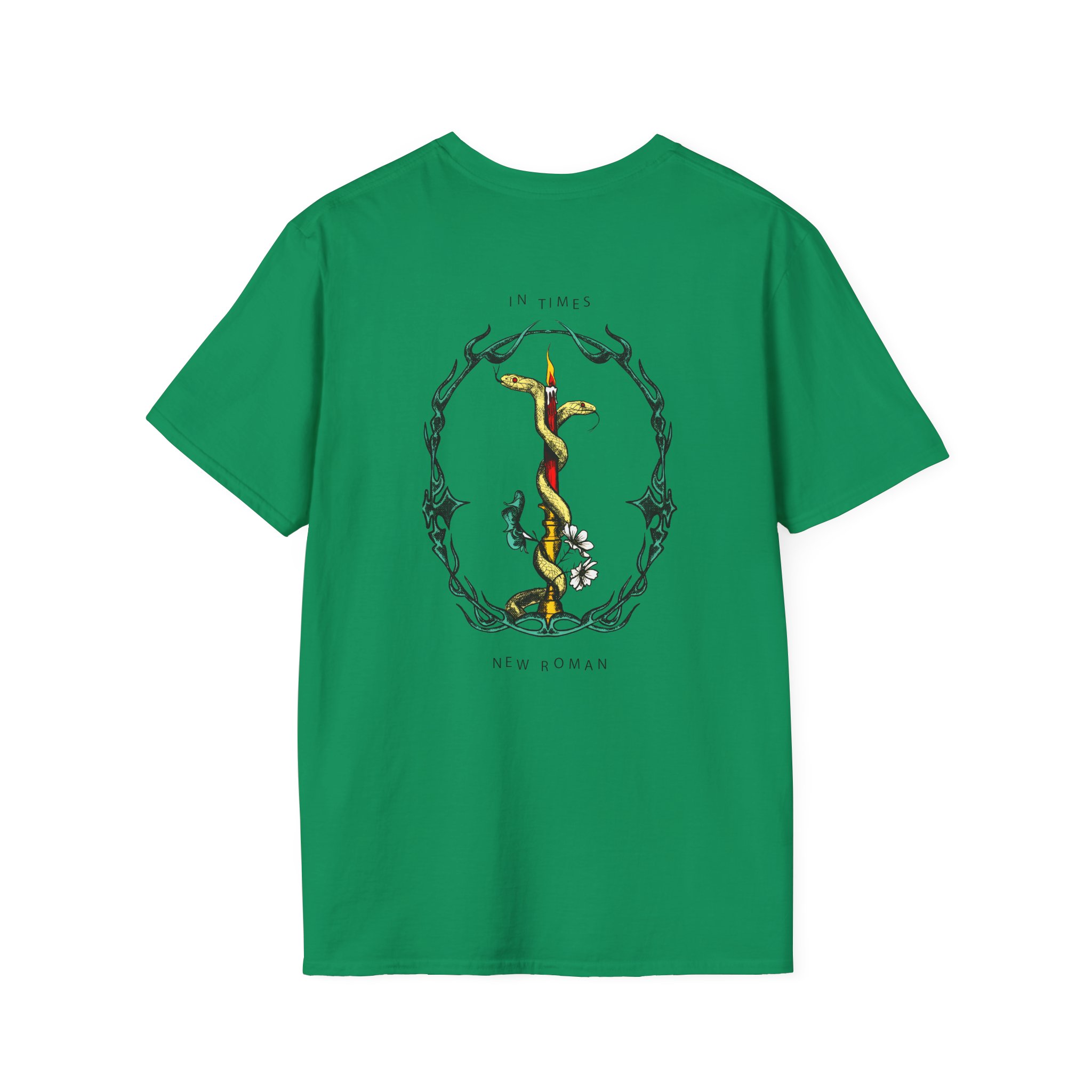 Queens of the Stone Age in Times New Roman Snake Unisex Softstyle T-Shirt