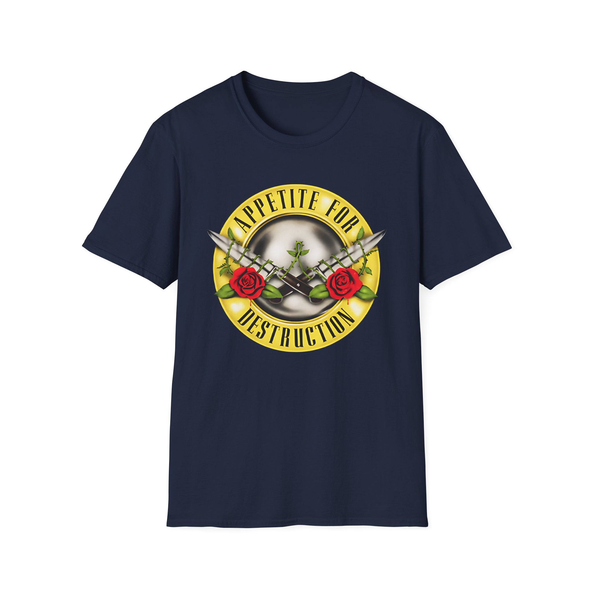 Guns N Roses Appetite for Destruction Knives Unisex Softstyle T-Shirt