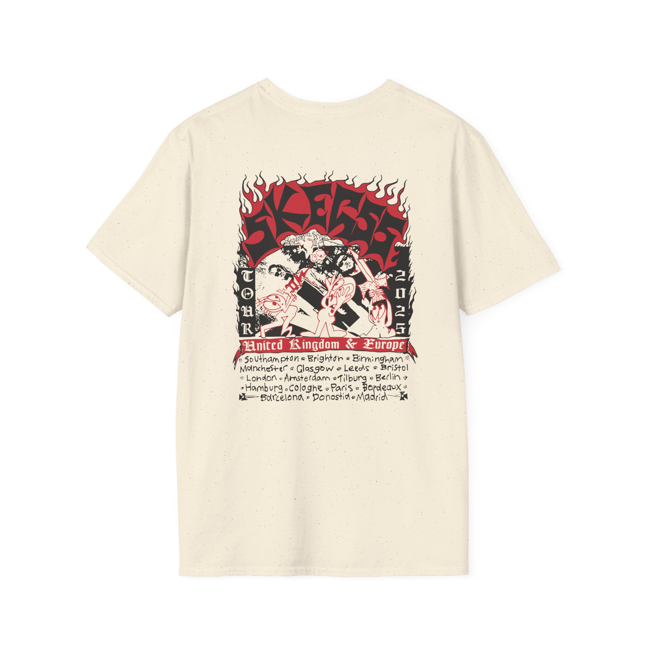 Skegss Uk Eu Tour 2025 Unisex Softstyle T-Shirt