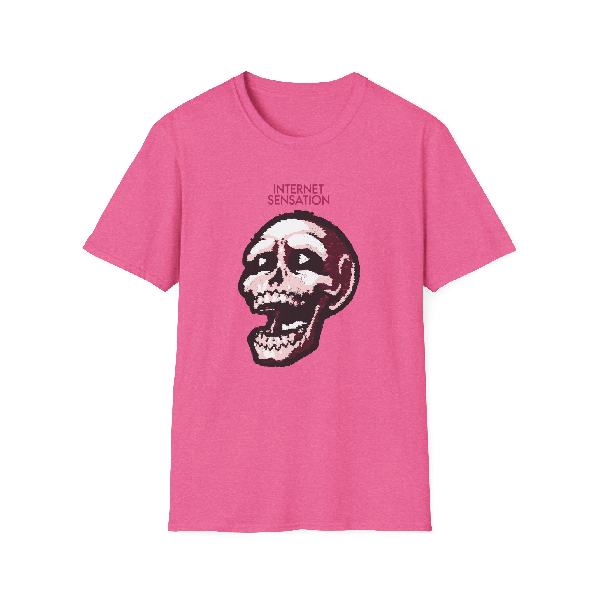 Imallexx Sequin Skull Internet Sensation Unisex Softstyle T-Shirt