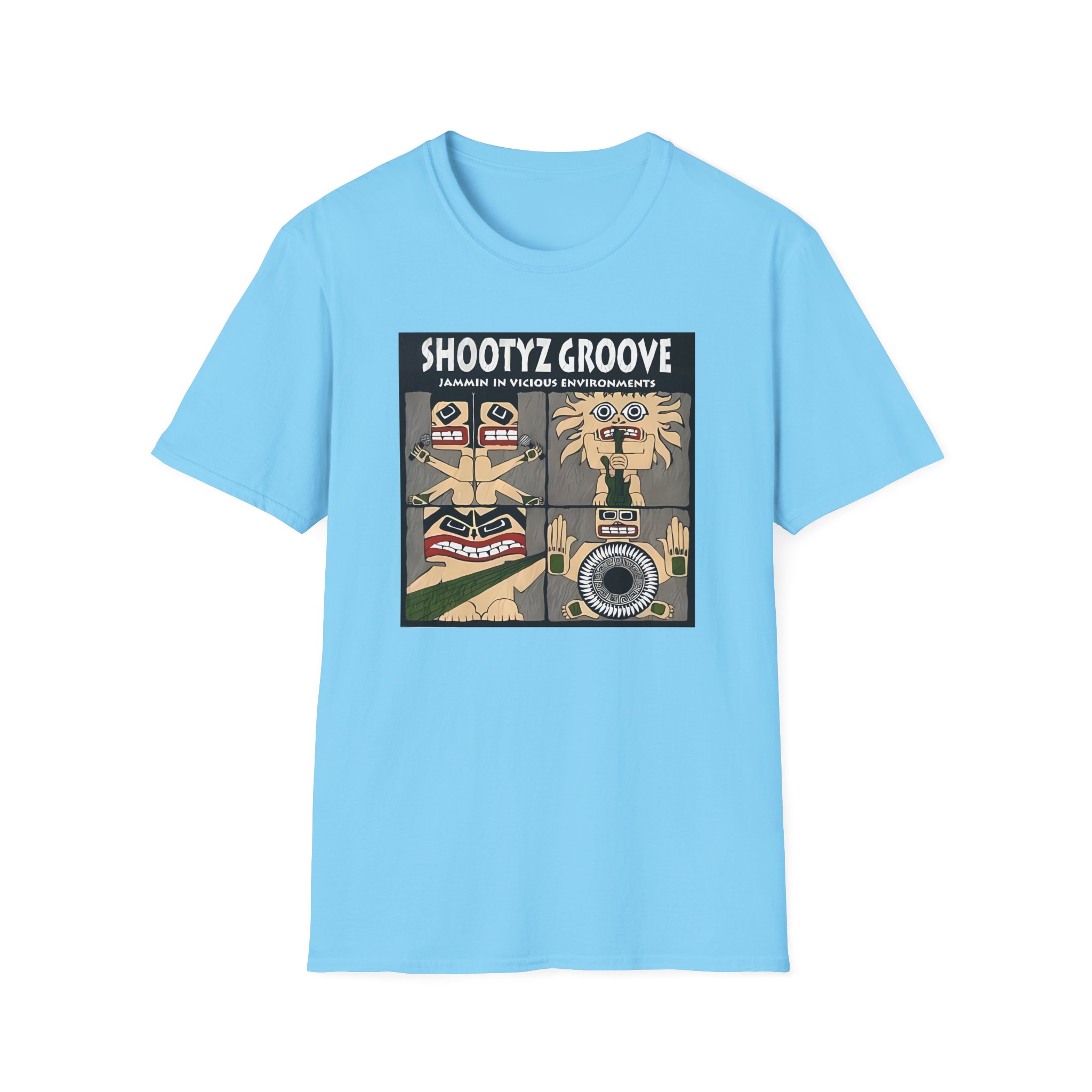 Shootyz Groove Jammin in Vicious Environments Album Cover Unisex Softstyle T-Shirt