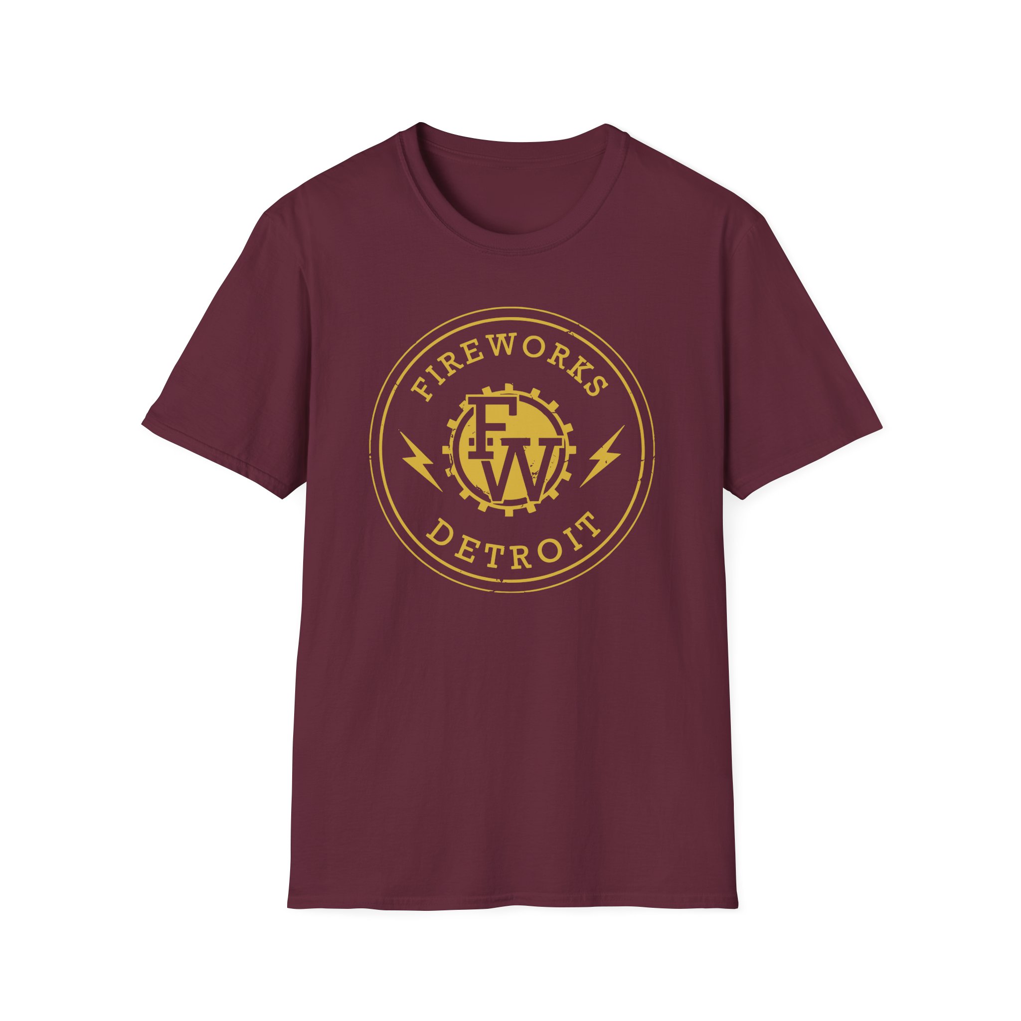 Fireworks Lightning Bolt Unisex Softstyle T-Shirt