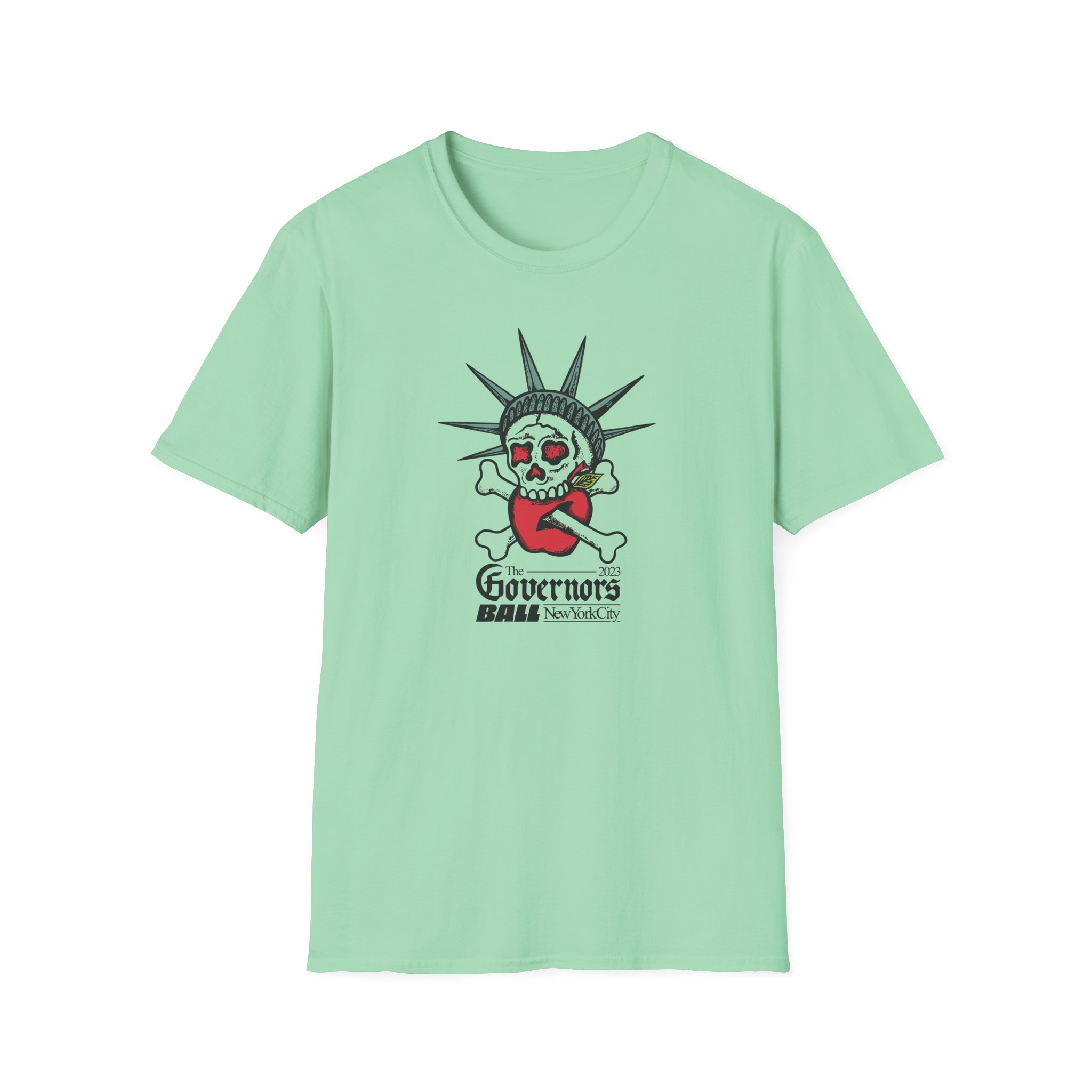 Gov Ball Liberty Skull Unisex Softstyle T-Shirt