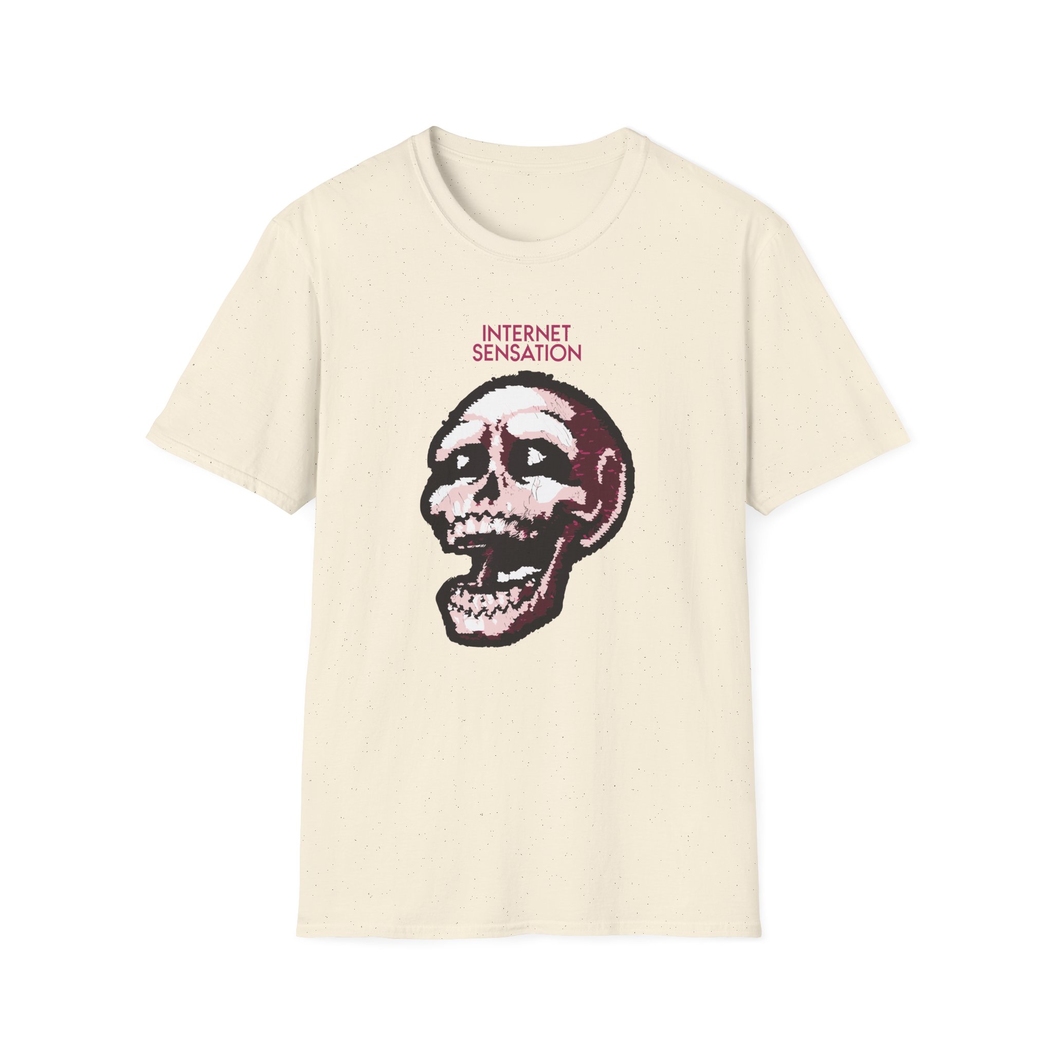 Imallexx Sequin Skull Internet Sensation Unisex Softstyle T-Shirt