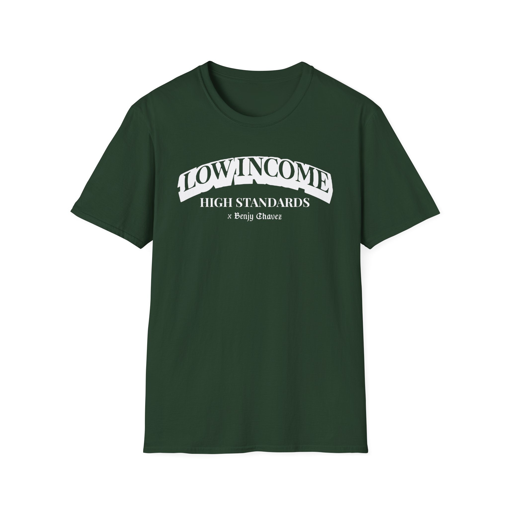 Benjy Chavez Low Income High Standards Unisex Softstyle T-Shirt
