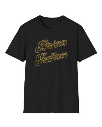 Brian Fallon Gold Text Unisex Softstyle T-Shirt