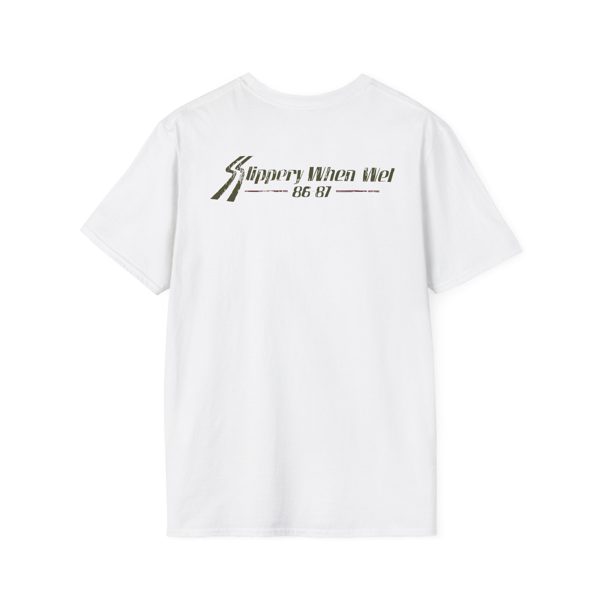 Bon Jovi Slippery When Wet Vintage World Tour Unisex Softstyle T-Shirt