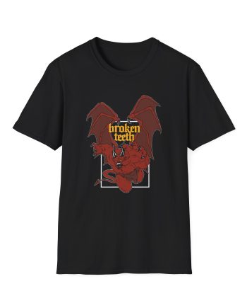 Broken Teeth Demon Unisex Softstyle T-Shirt