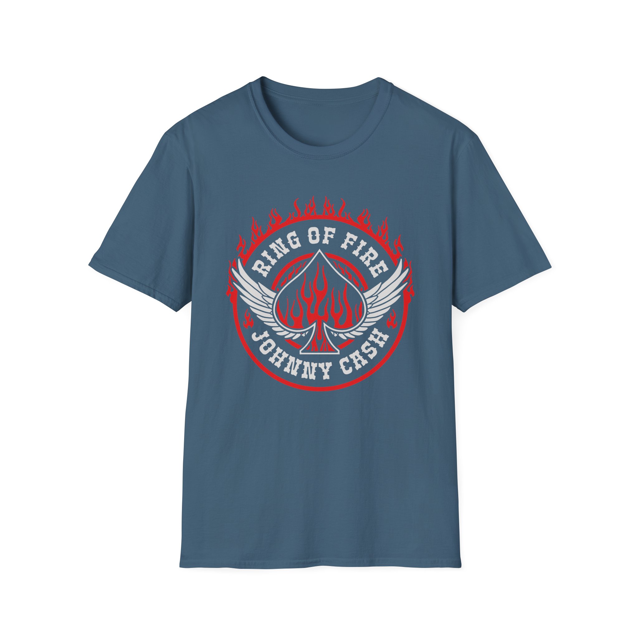 Johnny Cash Ring of Fire Unisex Softstyle T-Shirt