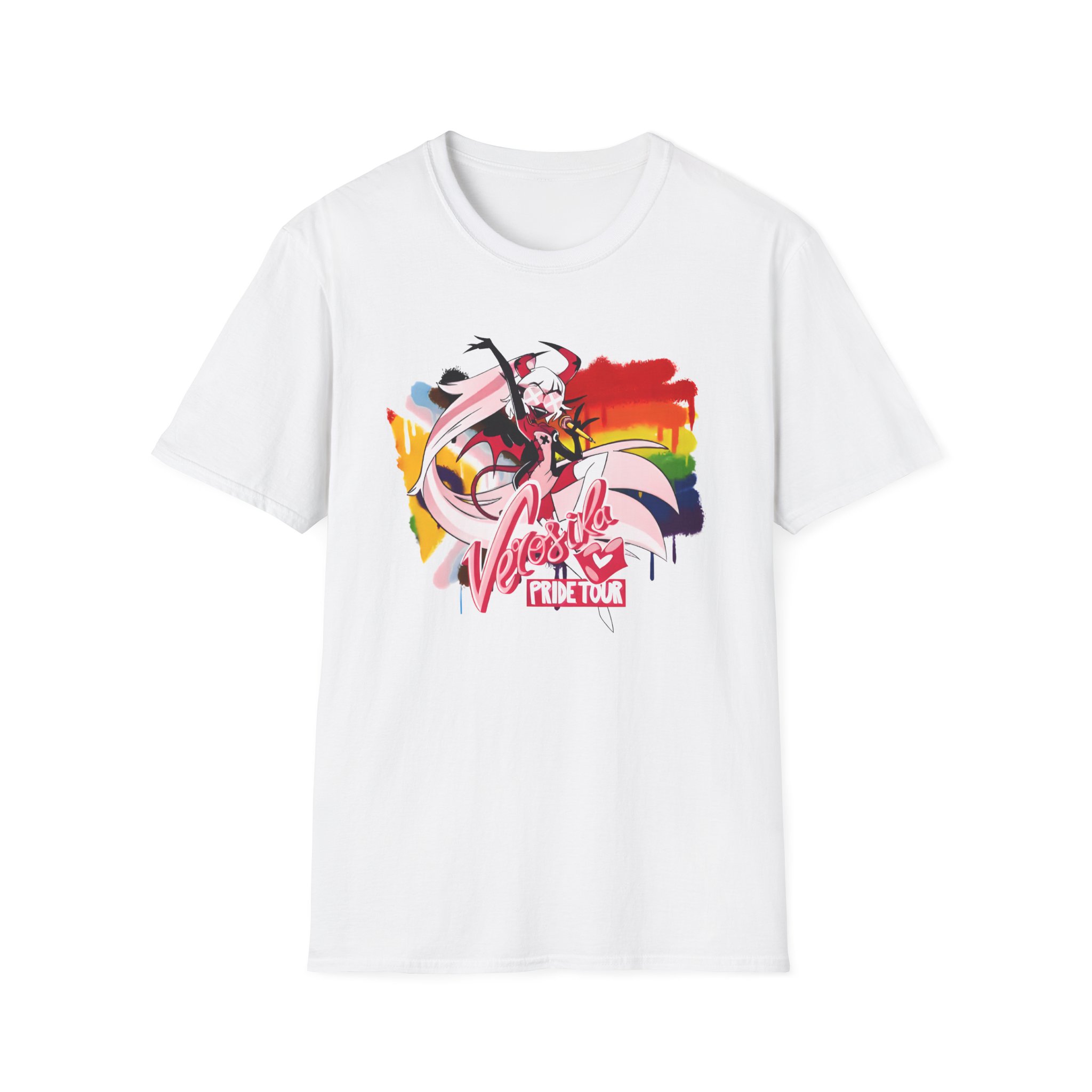Helluva Boss Verosika Micro Ribbed Unisex Softstyle T-Shirt