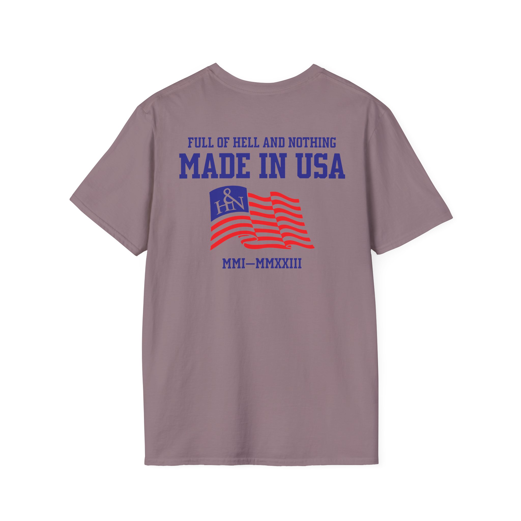 Full of Hell and Nothing Made In USA Unisex Softstyle T-Shirt