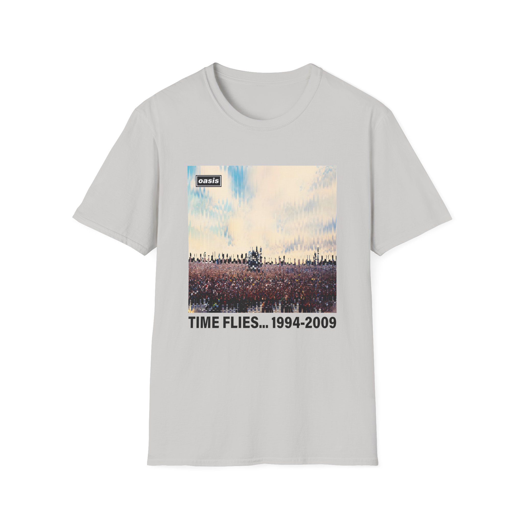 Oasis Time Flies 15th Anniversary Unisex Softstyle T-Shirt