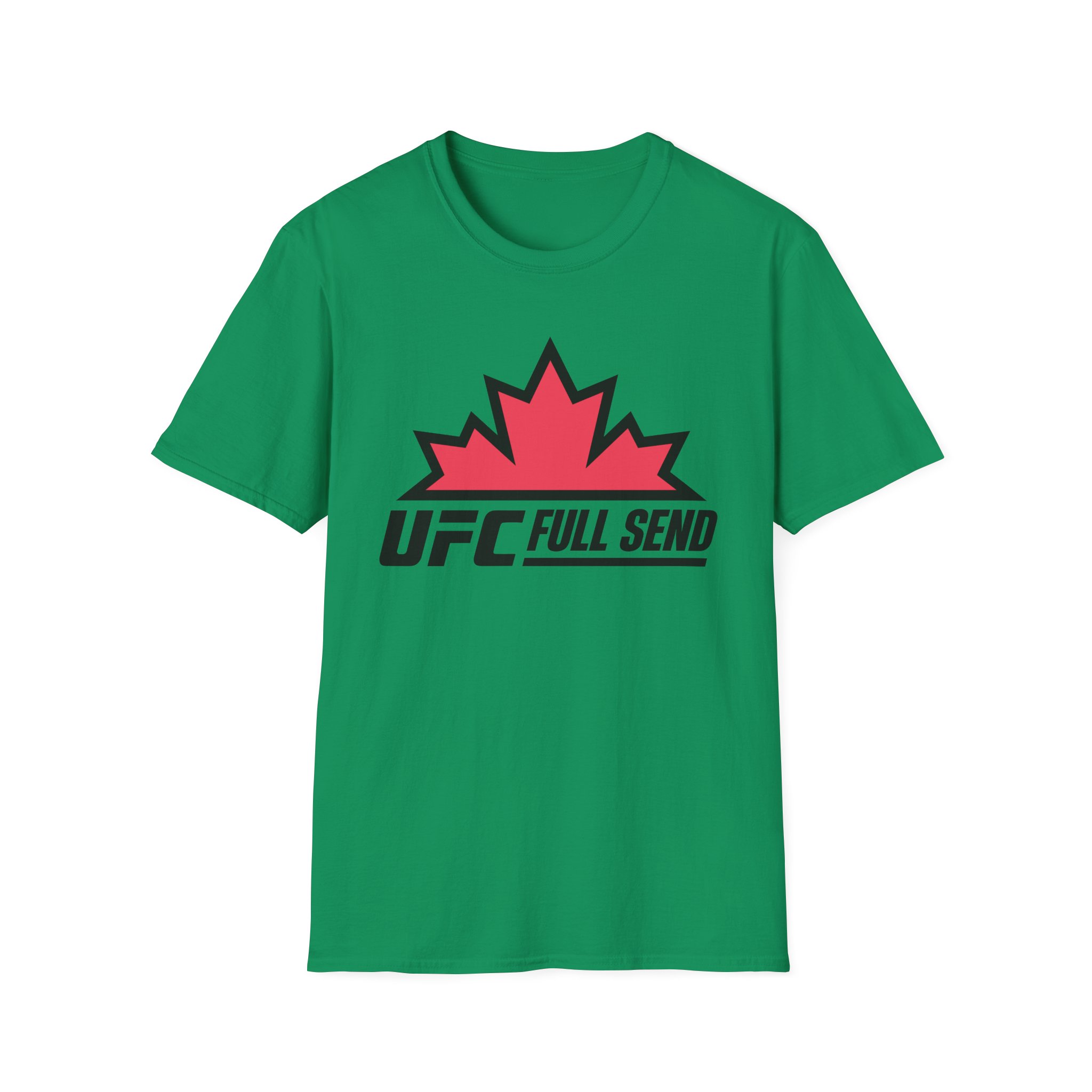 Full Send UFC Canada Leaf Unisex Softstyle T-Shirt