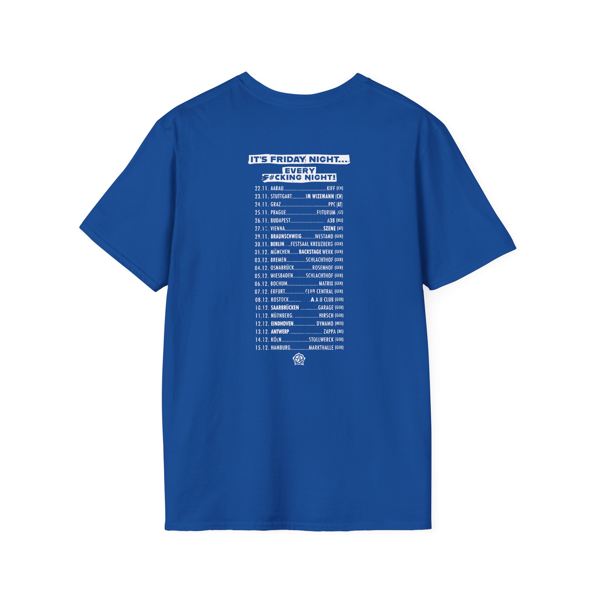 Zebrahead Lightning Skull Friday night tour Unisex Softstyle T-Shirt