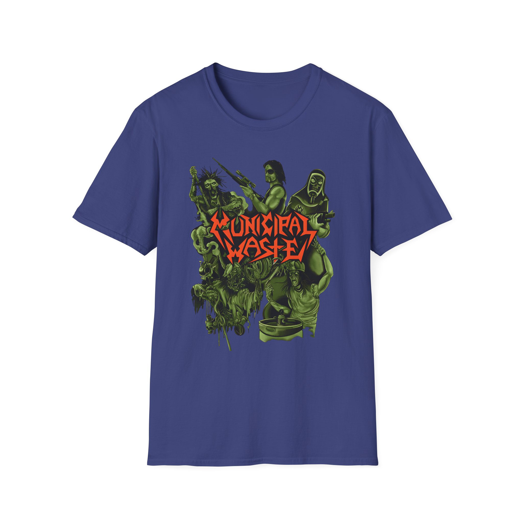 Municipal Waste Collage Logo Unisex Softstyle T-Shirt