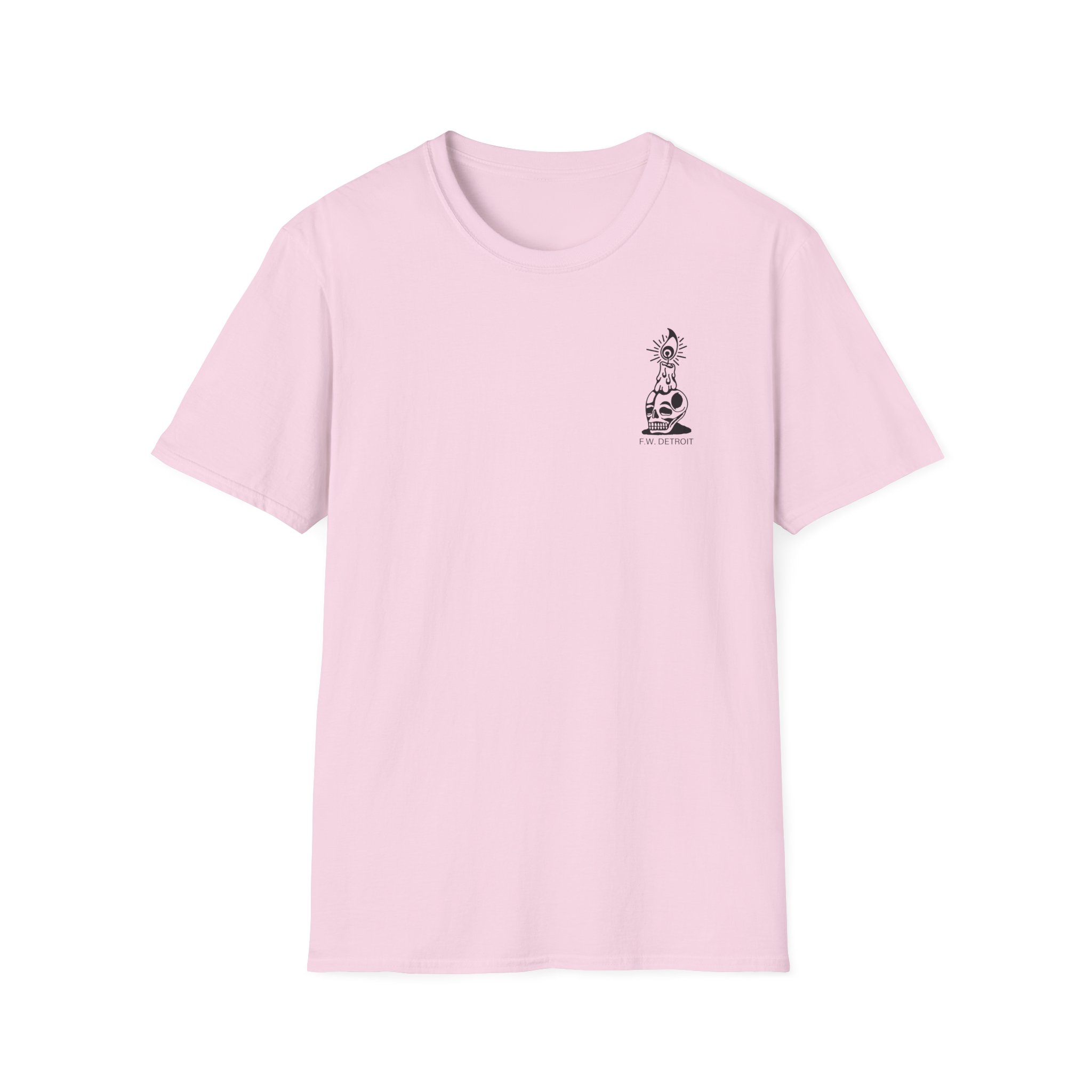 Fireworks Skull Unisex Softstyle T-Shirt