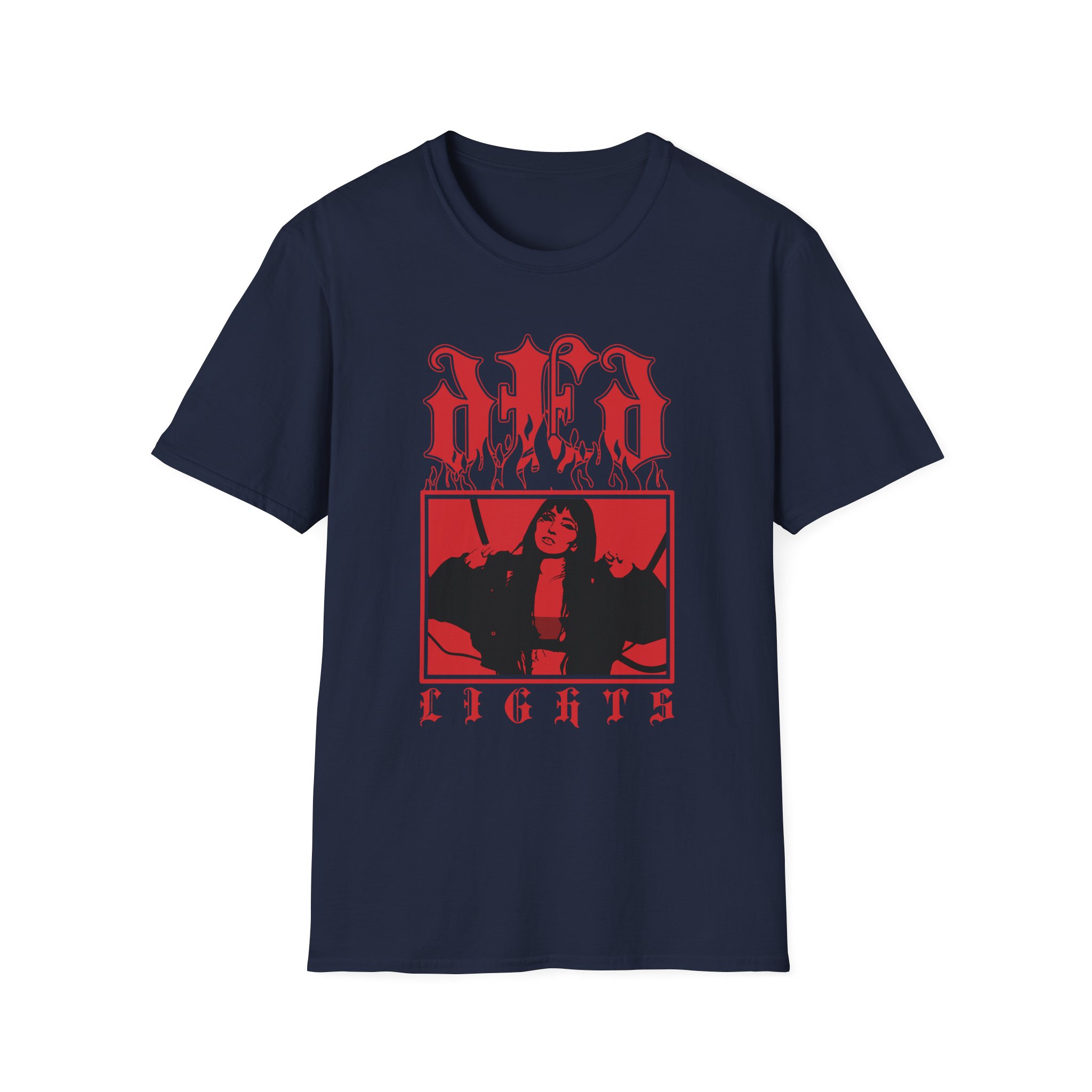 Lights dEd Graveyard Shift Unisex Softstyle T-Shirt
