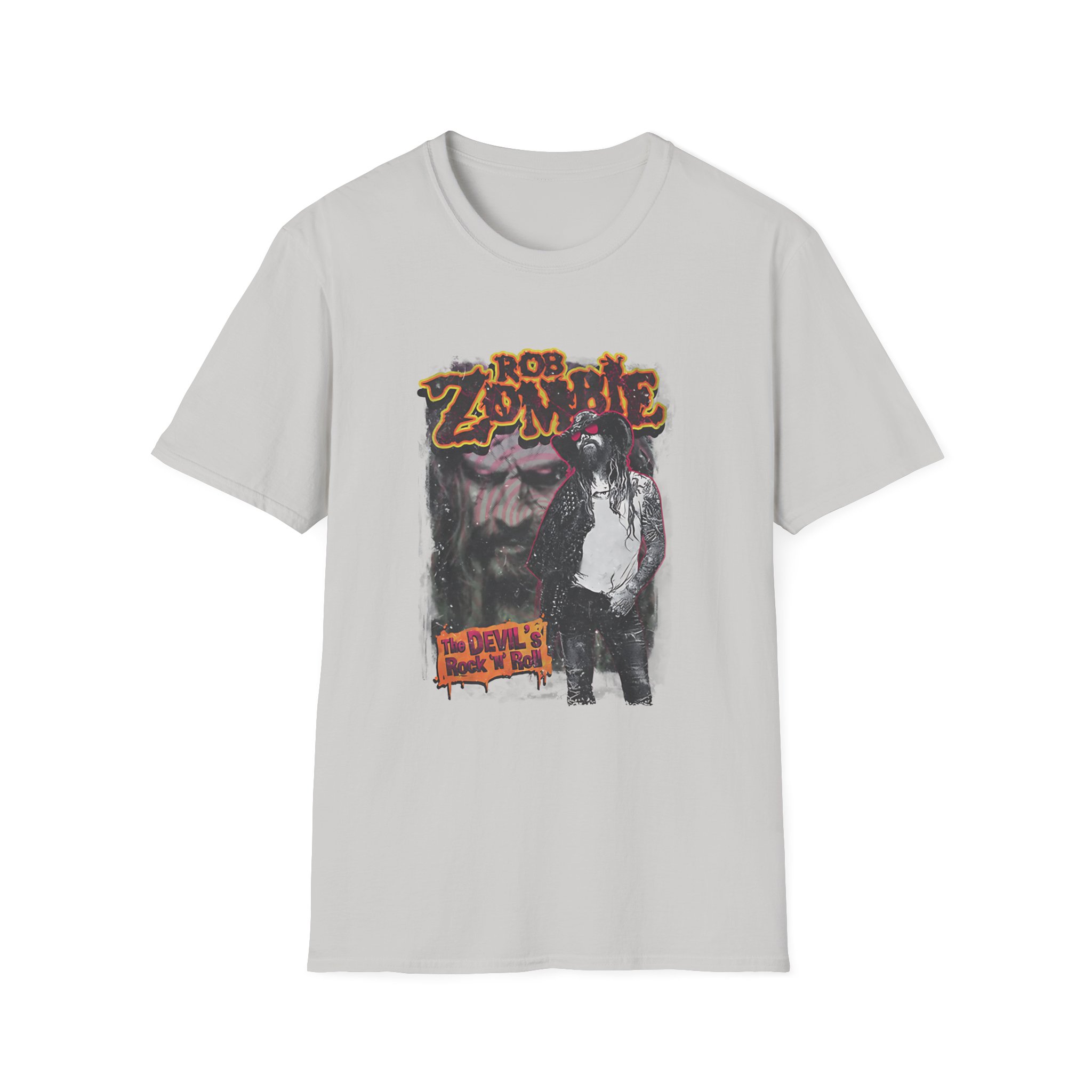 Rob Zombie Devils Rock N Roll Unisex Softstyle T-Shirt