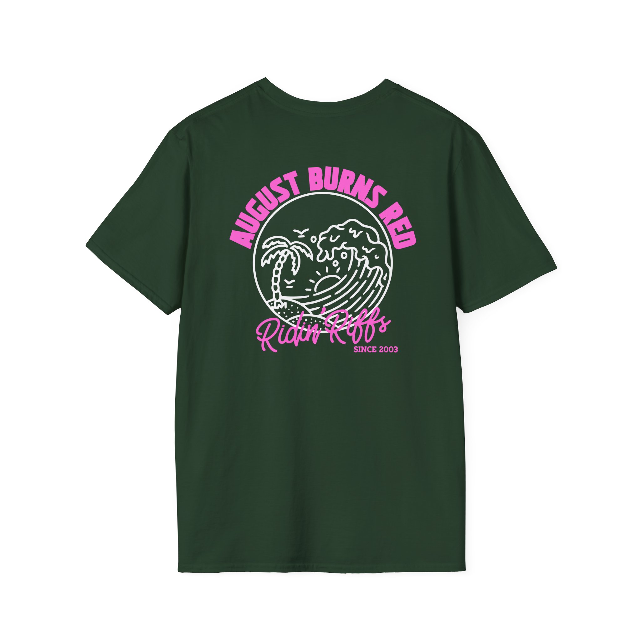August Burns Red Riff Riders Teal Unisex Softstyle T-Shirt