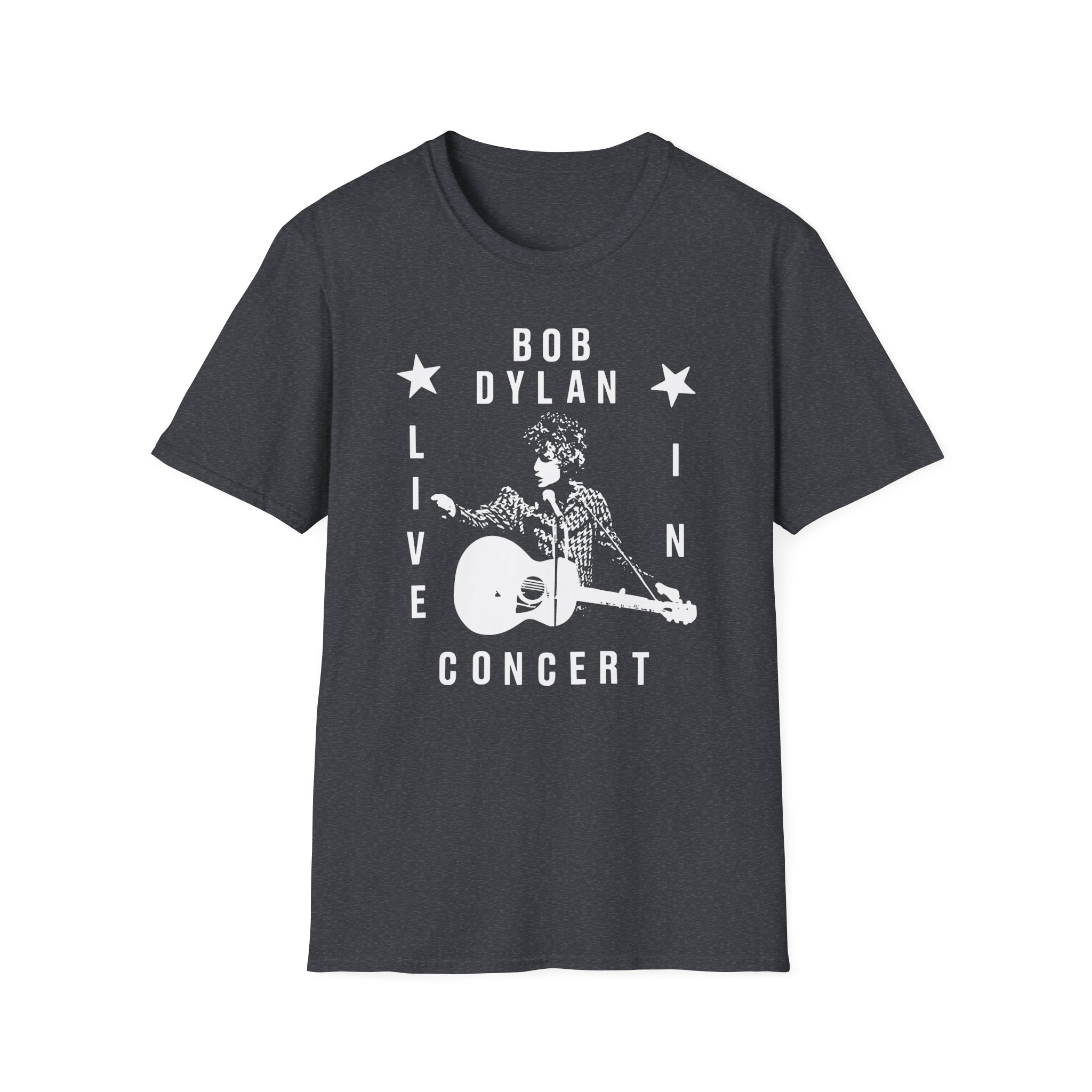 Bob Dylan Live In Concert Unisex Softstyle T-Shirt
