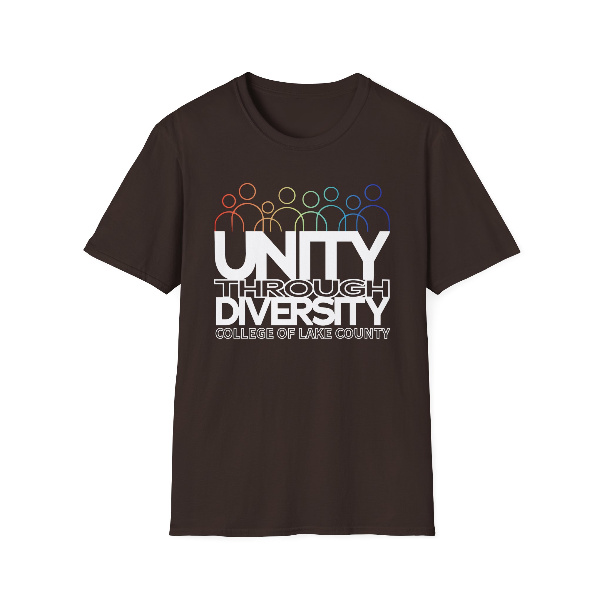College Lake County Rainbow Equality Unisex Softstyle T-Shirt
