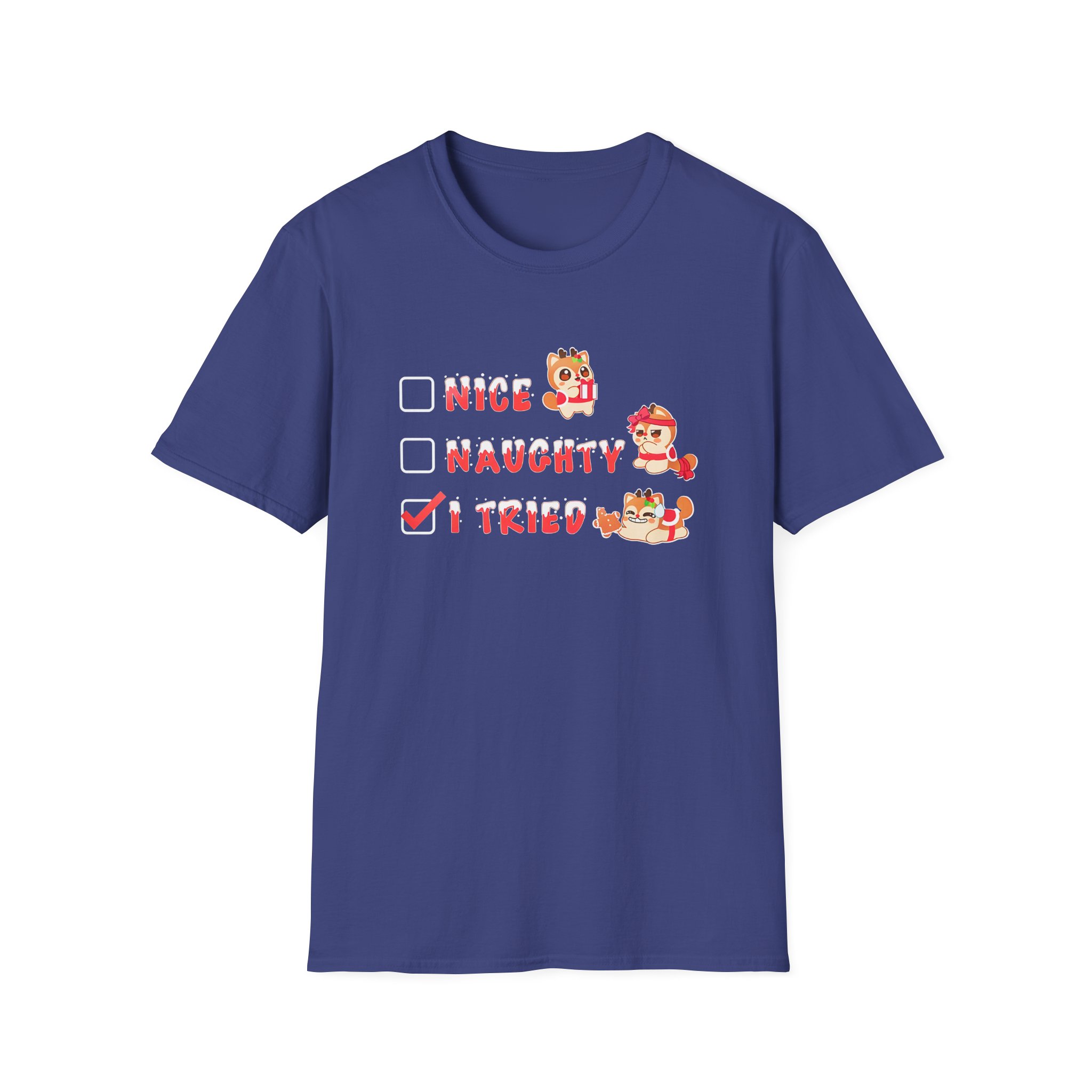 Aphmau Naughty Nice Holiday Unisex Softstyle T-Shirt