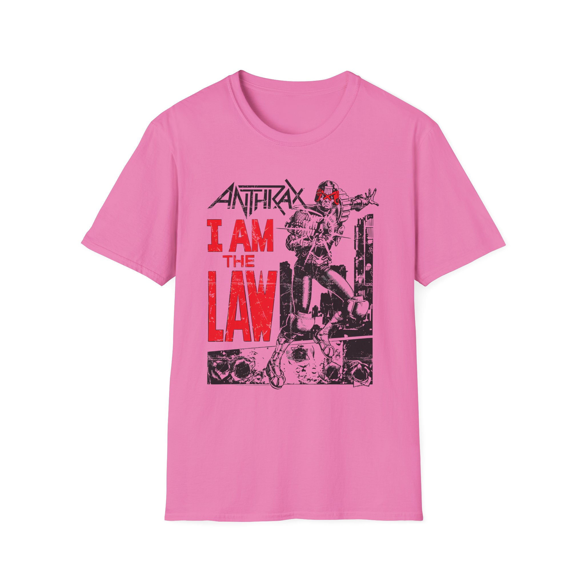 Anthrax I AM THE LAW Unisex Softstyle T-Shirt