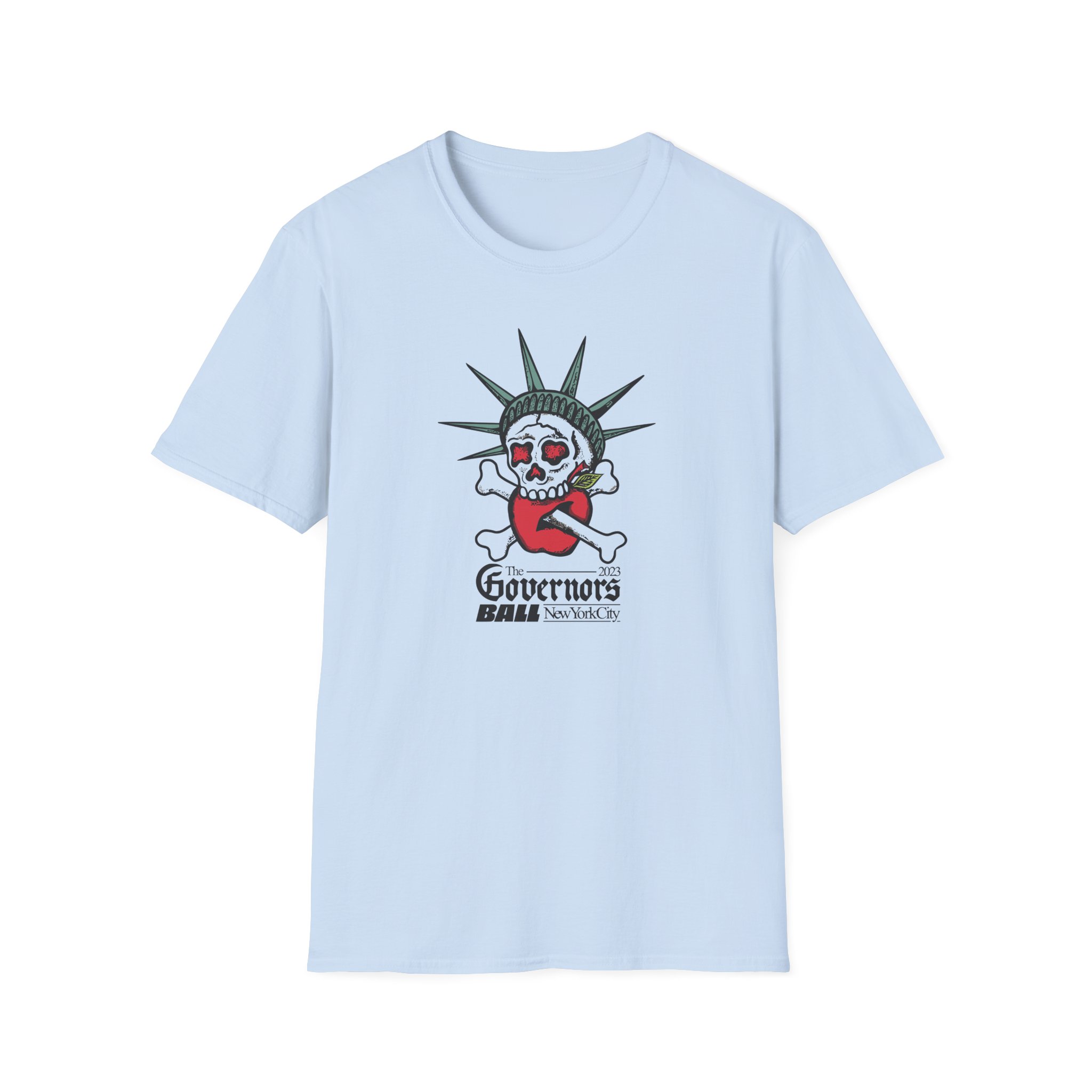 Gov Ball Liberty Skull Unisex Softstyle T-Shirt