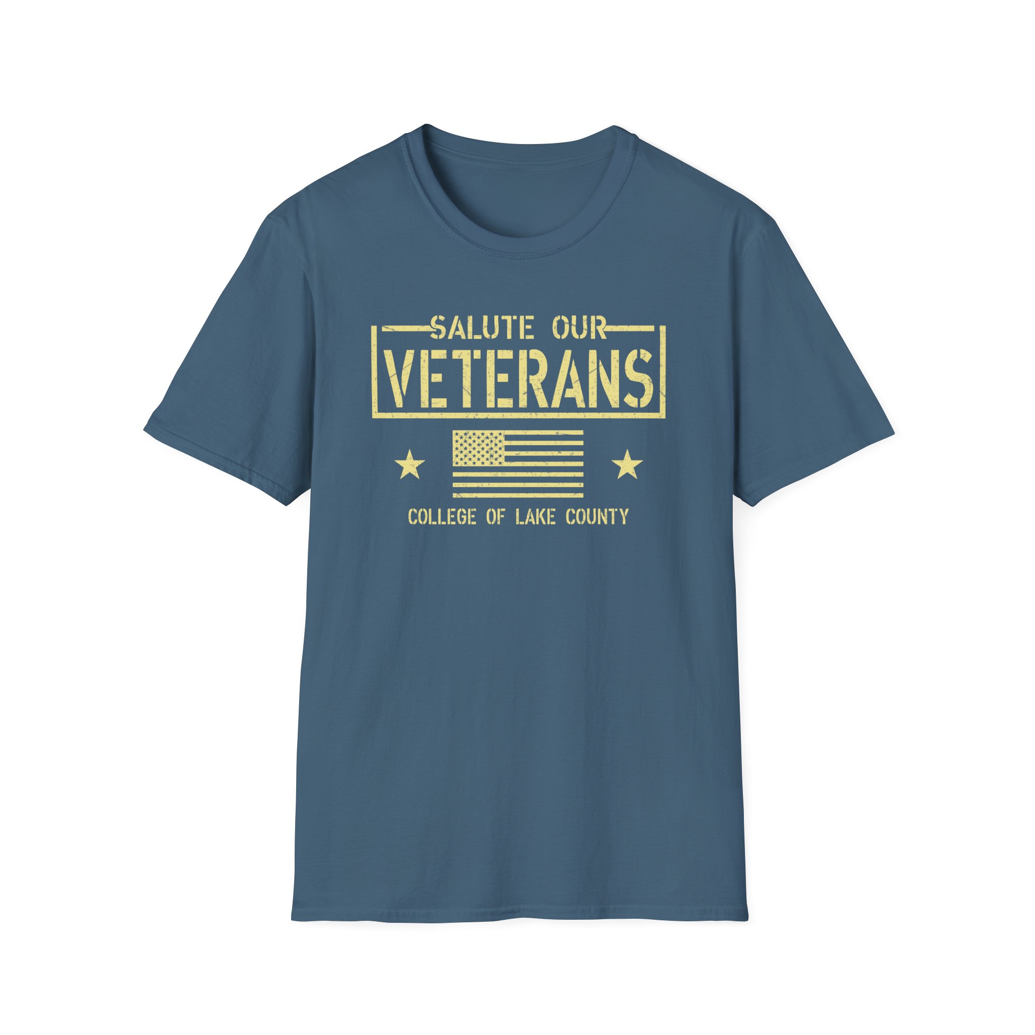 College Lake County Salute Our Veterans Unisex Softstyle T-Shirt