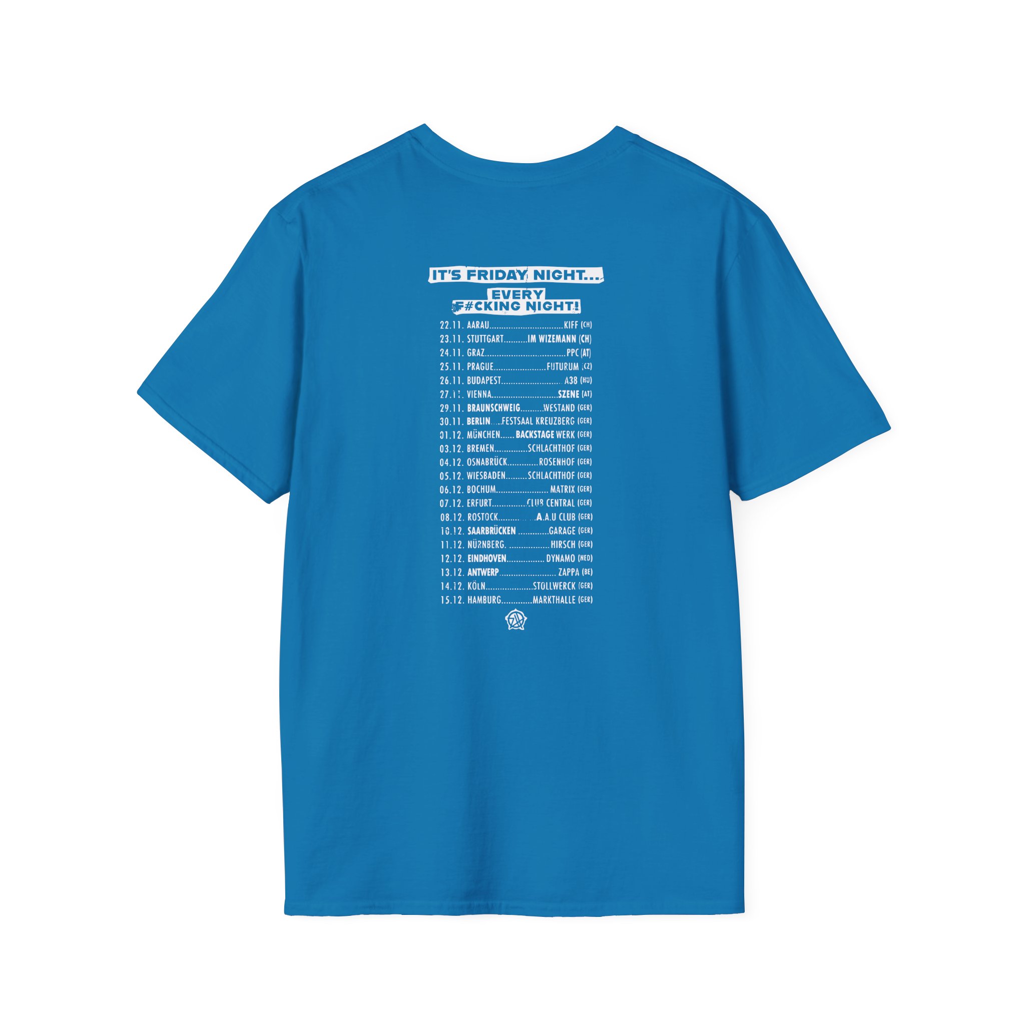 Zebrahead Lightning Skull Friday night tour Unisex Softstyle T-Shirt