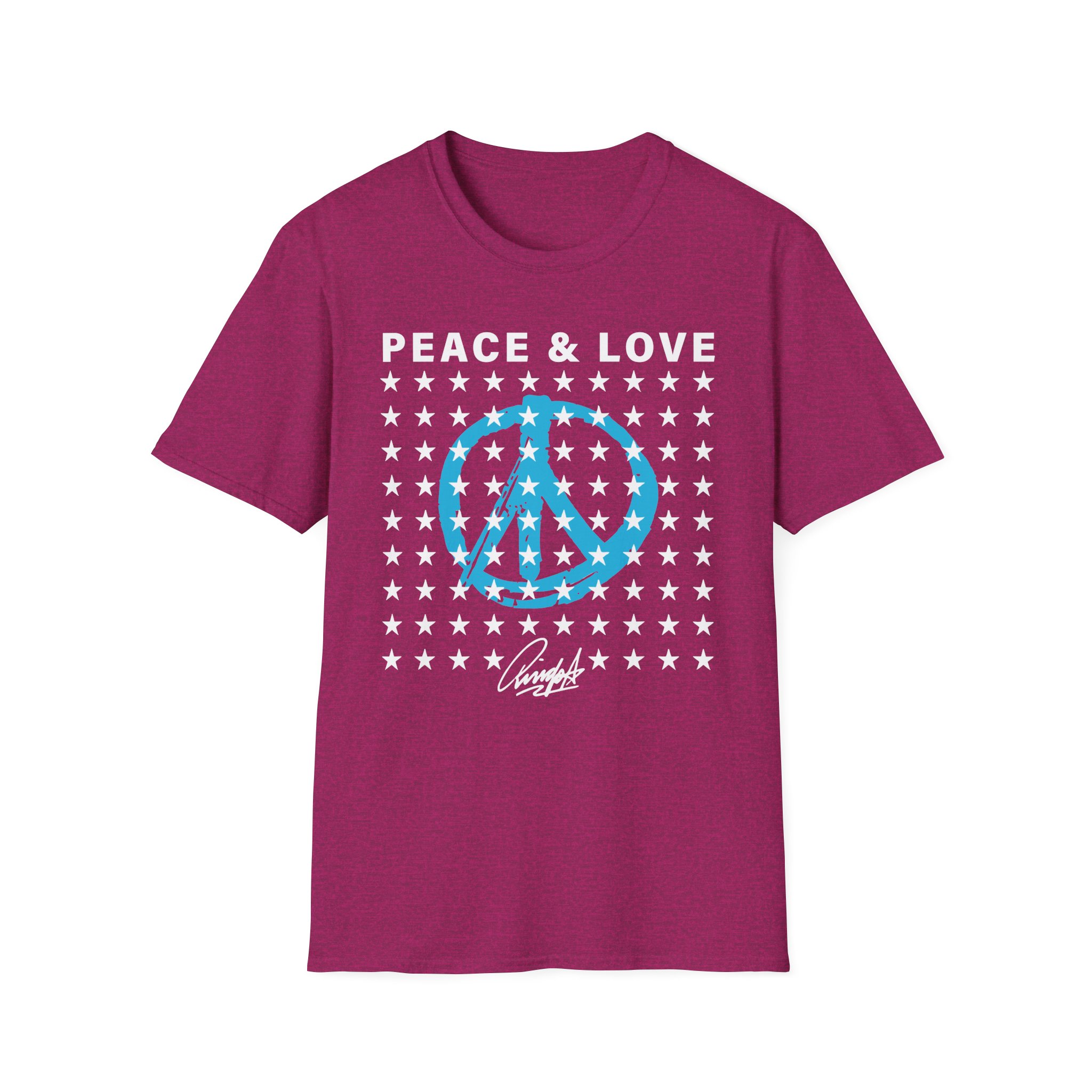 Ringo Starr Peace & Love Stars Unisex Softstyle T-Shirt