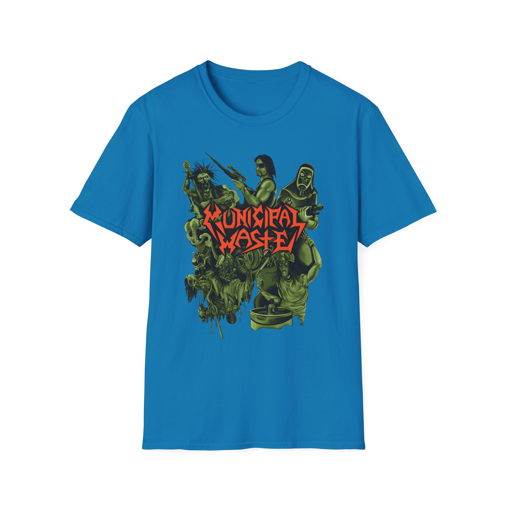 Municipal Waste Collage Logo Unisex Softstyle T-Shirt