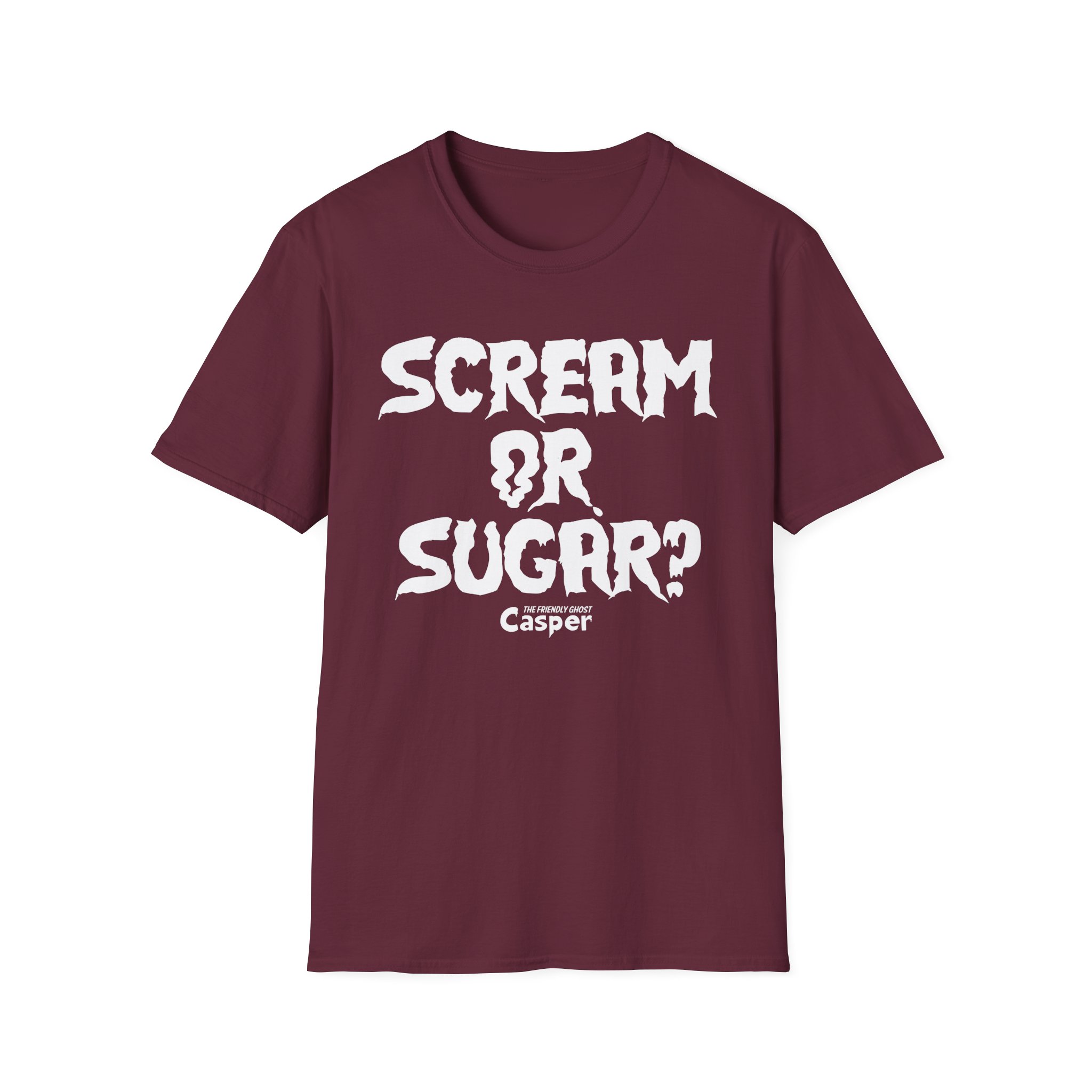 Casper the Friendly Ghost Scream or Sugar Unisex Softstyle T-Shirt