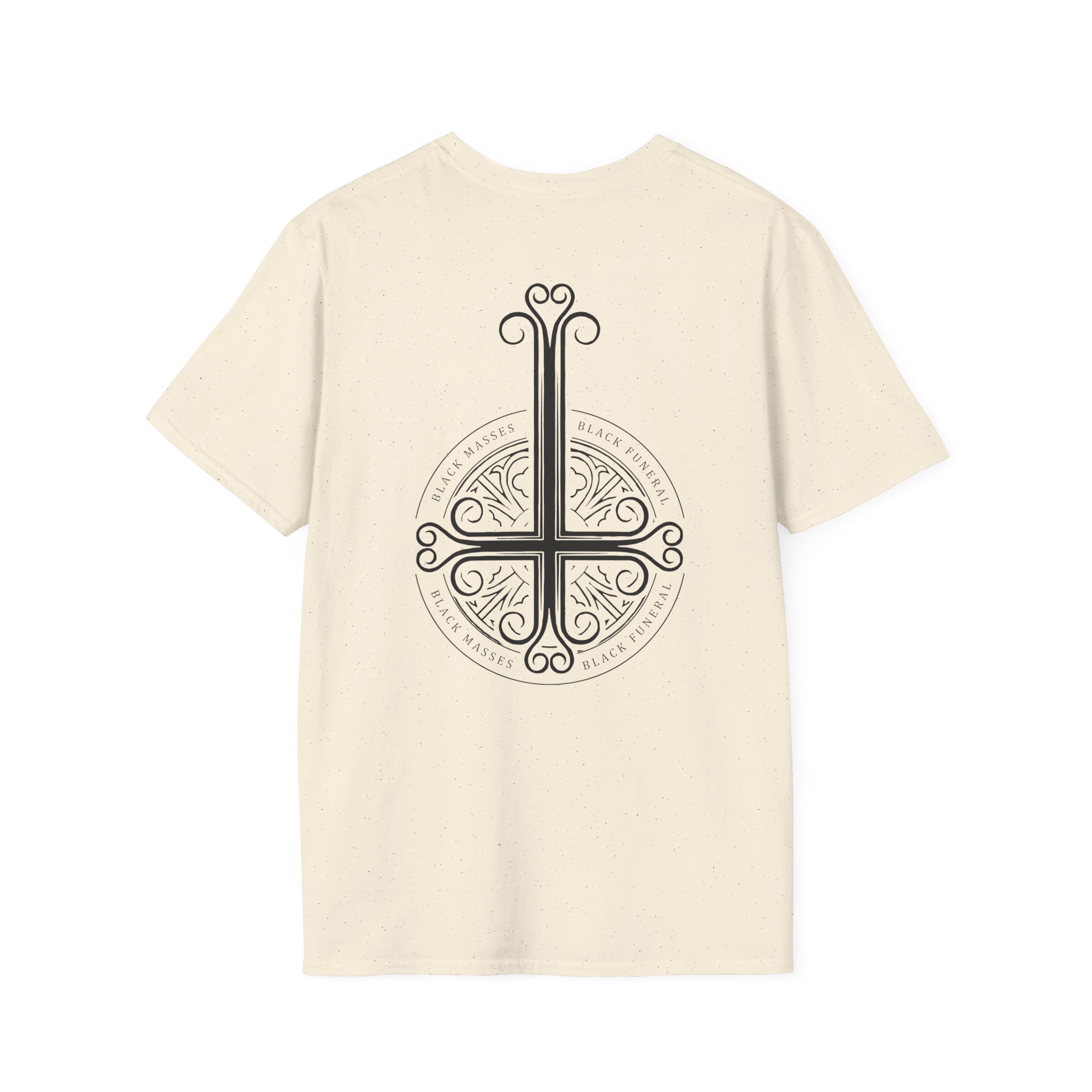 Mercyful Fate Black on Black Cross Unisex Softstyle T-Shirt
