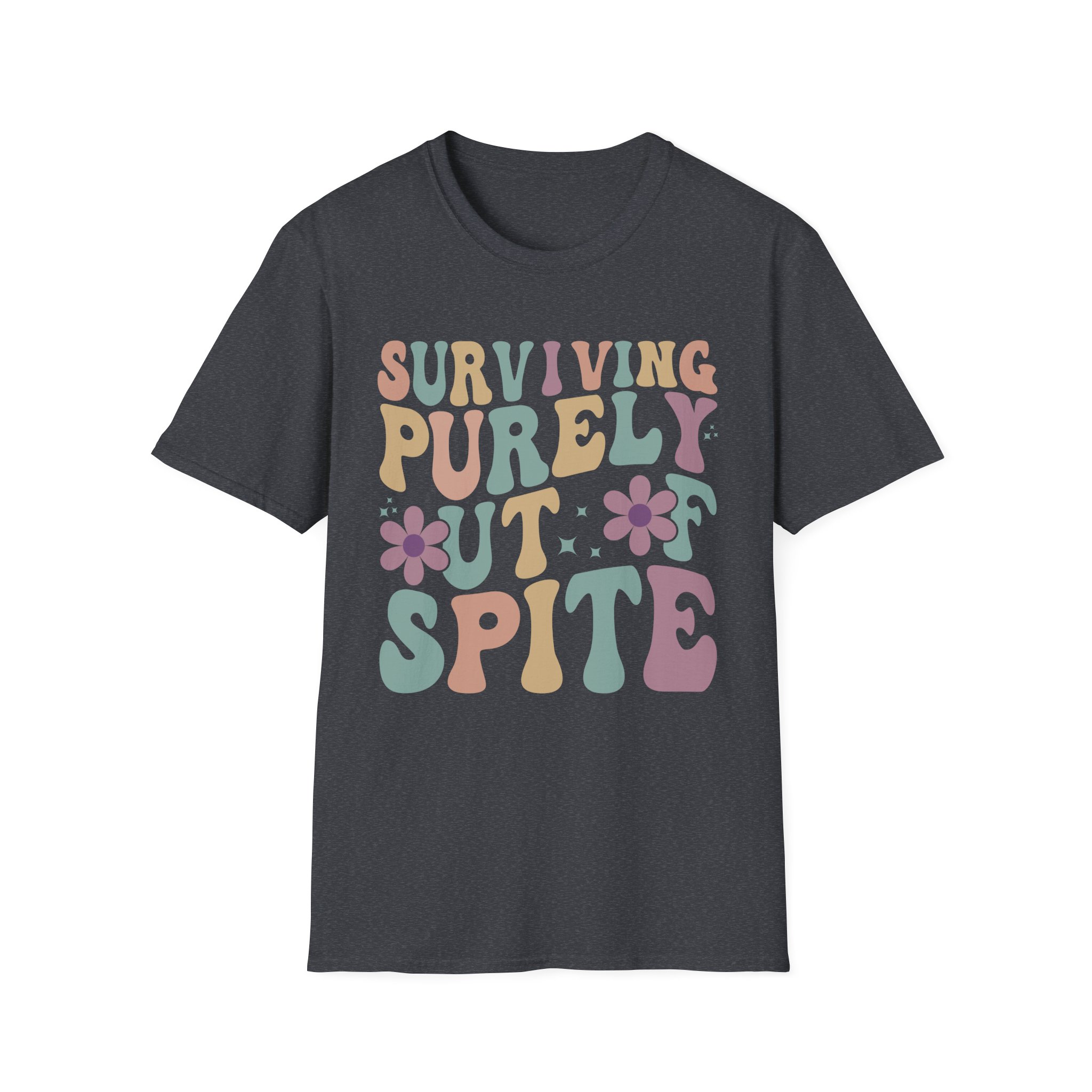 Derkslurp Surviving Purely Out Of Spite Unisex Softstyle T-Shirt