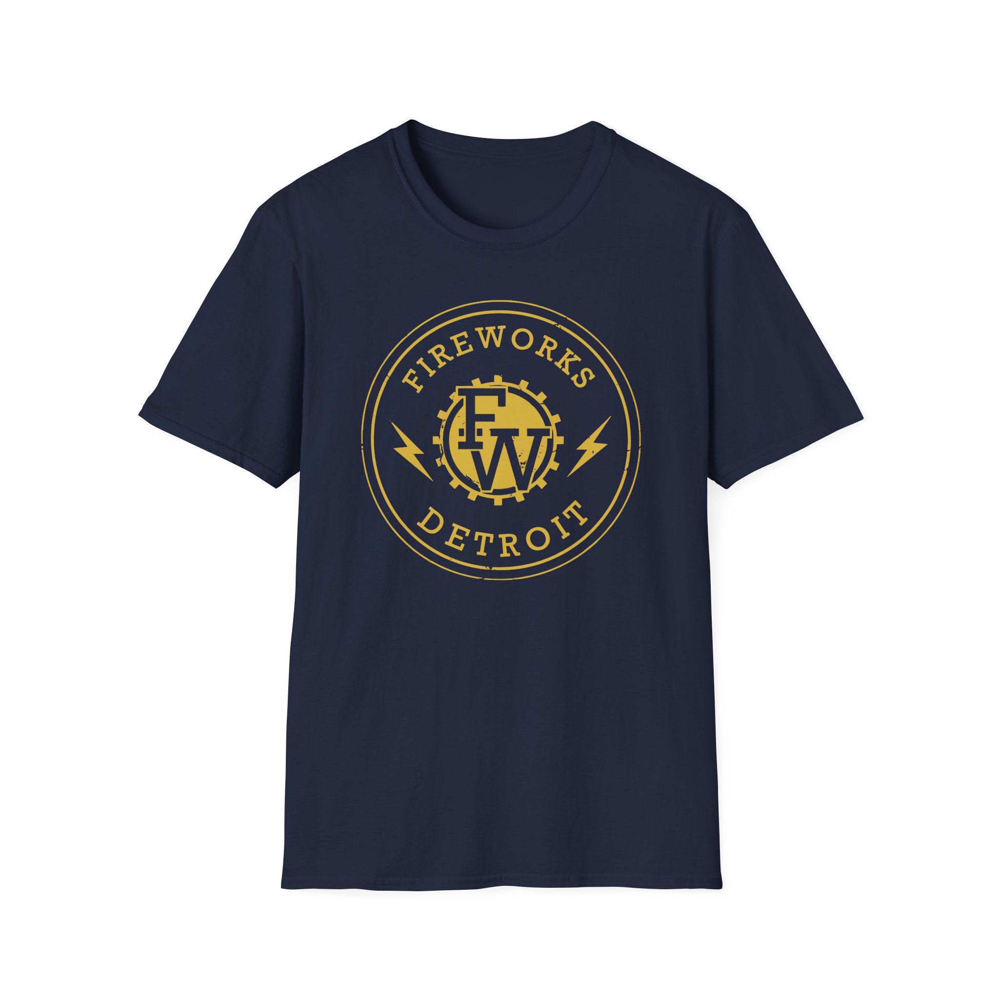 Fireworks Lightning Bolt Unisex Softstyle T-Shirt