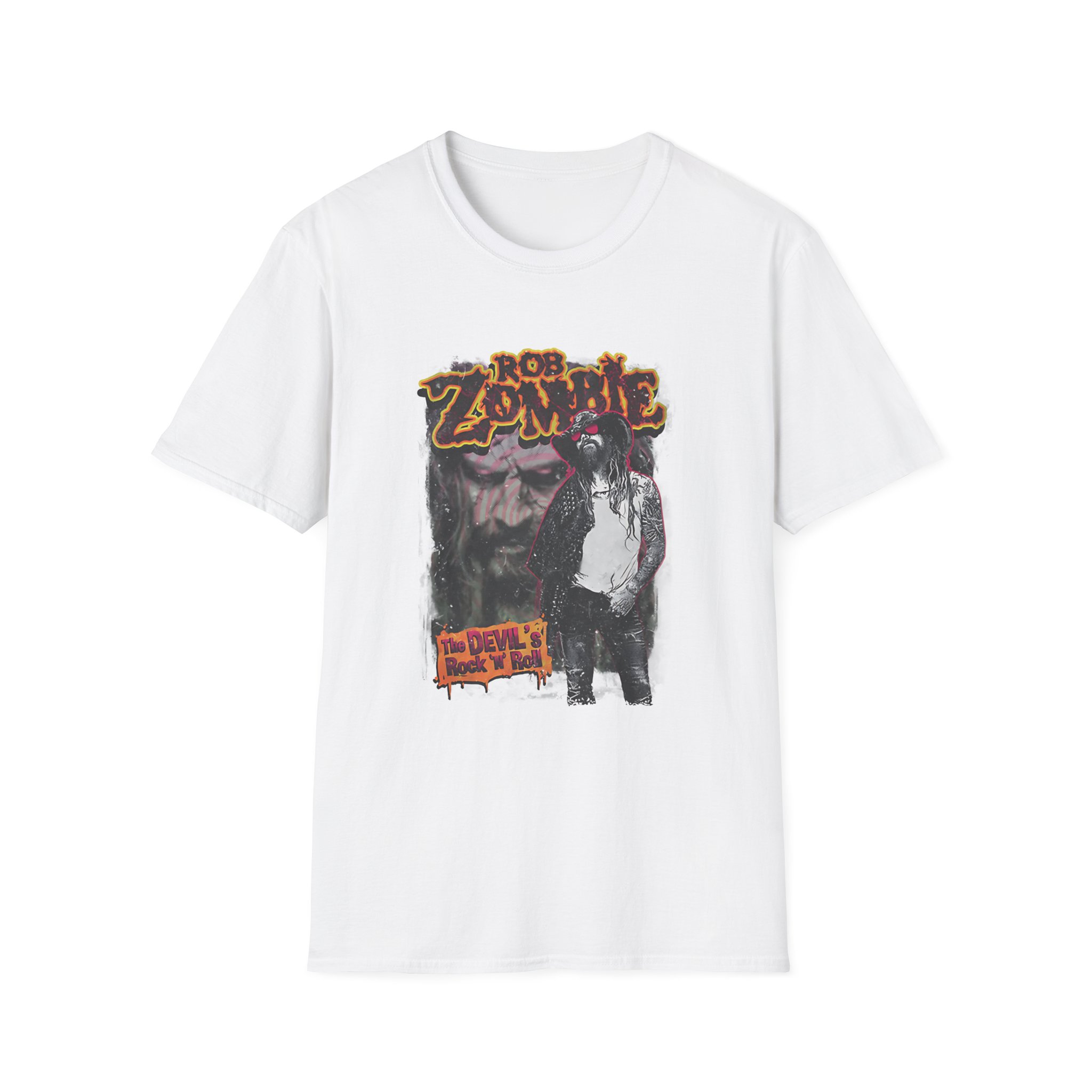 Rob Zombie Devils Rock N Roll Unisex Softstyle T-Shirt