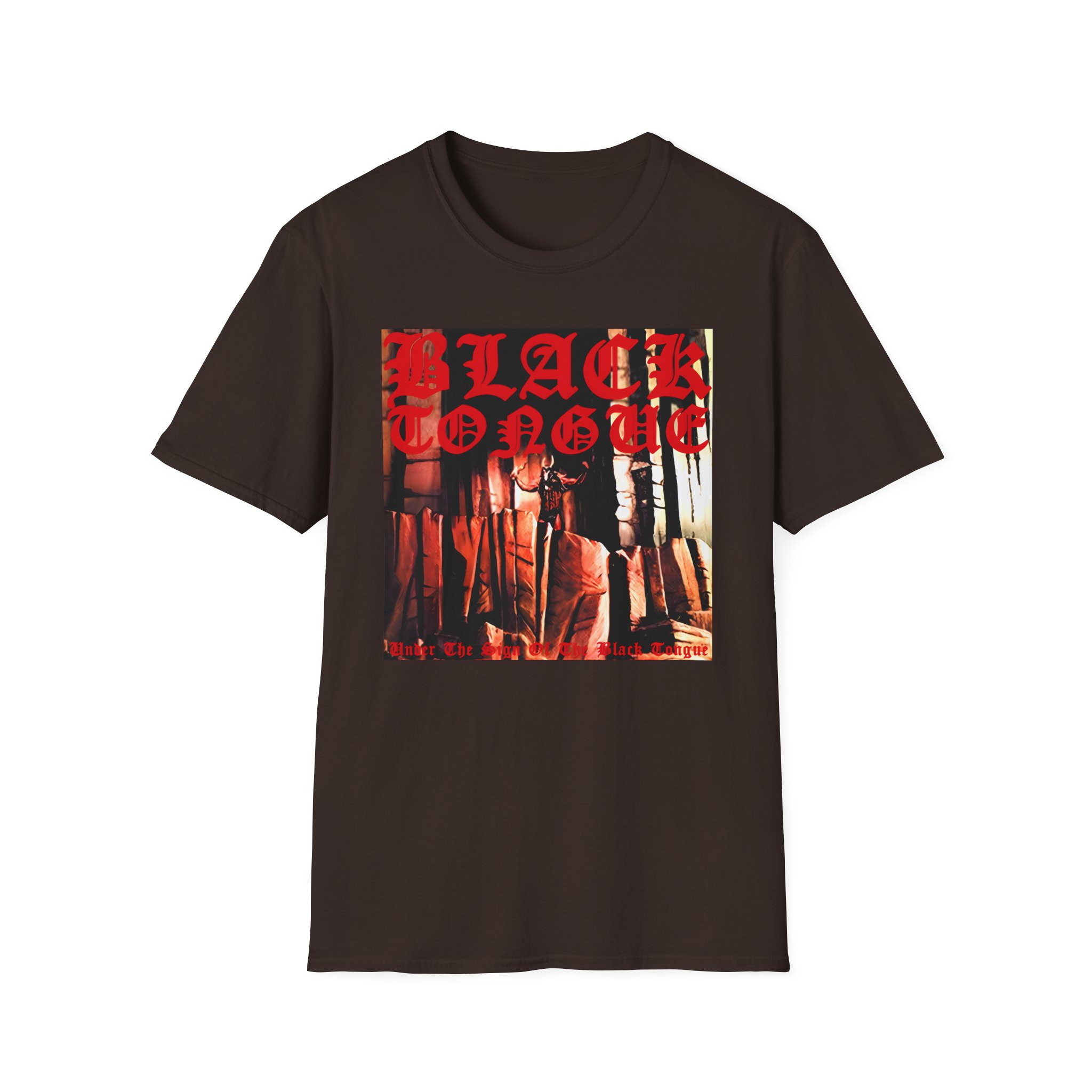 Black Tongue Bathory Rip Unisex Softstyle T-Shirt