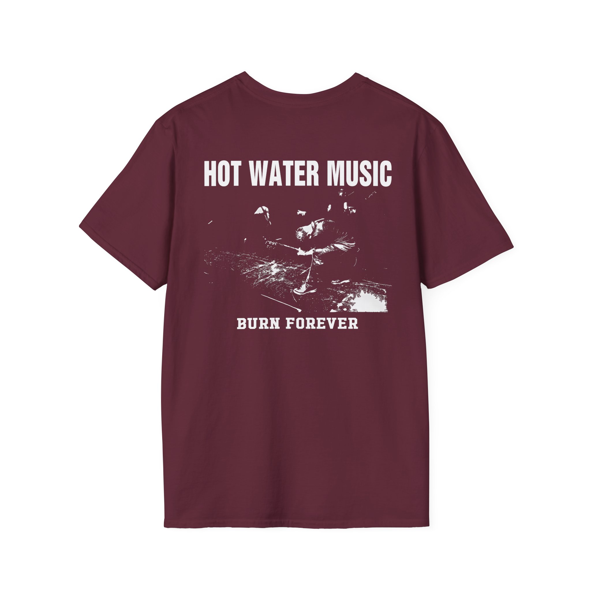 Hot Water Music Burn Forever Unisex Softstyle T-Shirt