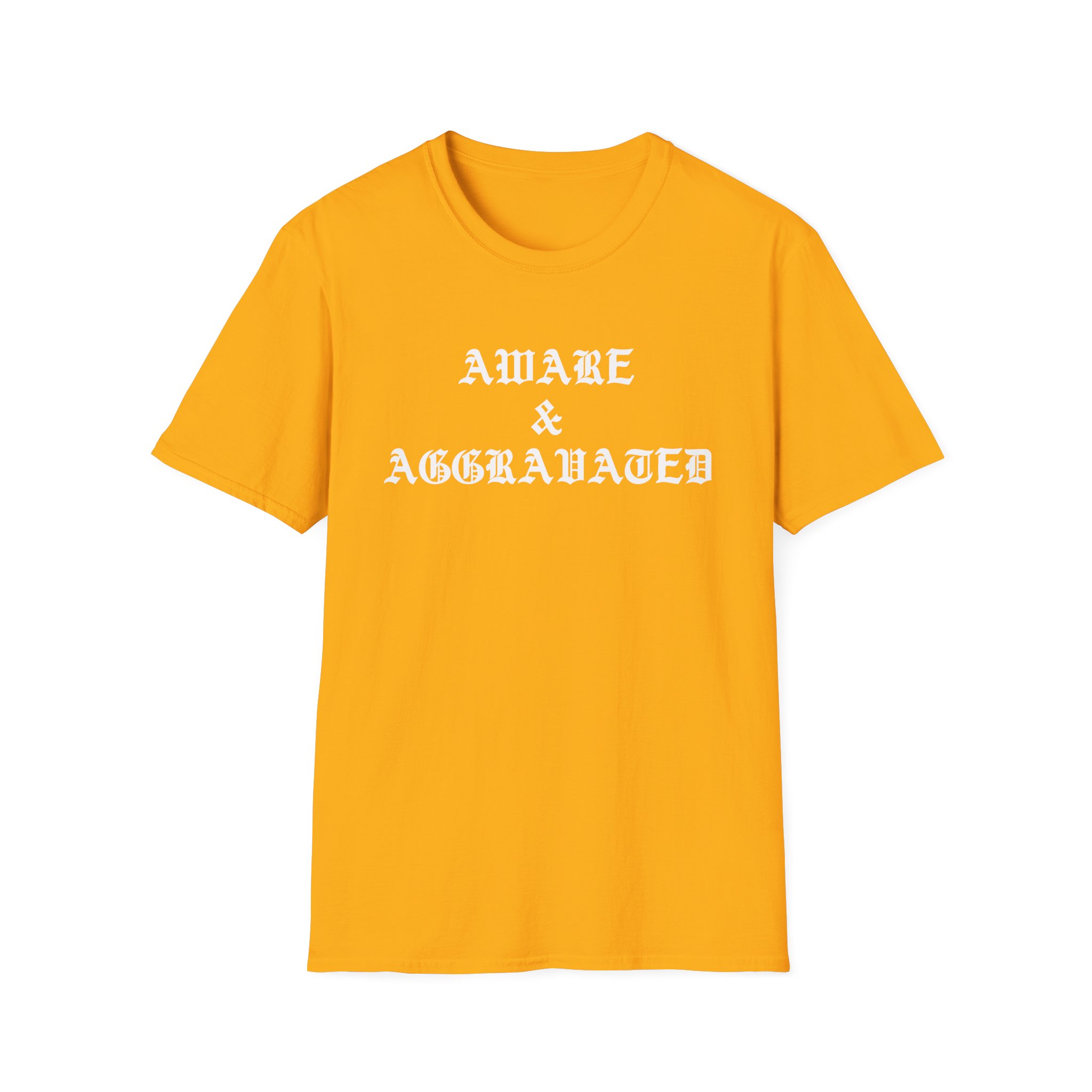 Leo Skepi Aware & Aggravated Unisex Softstyle T-Shirt