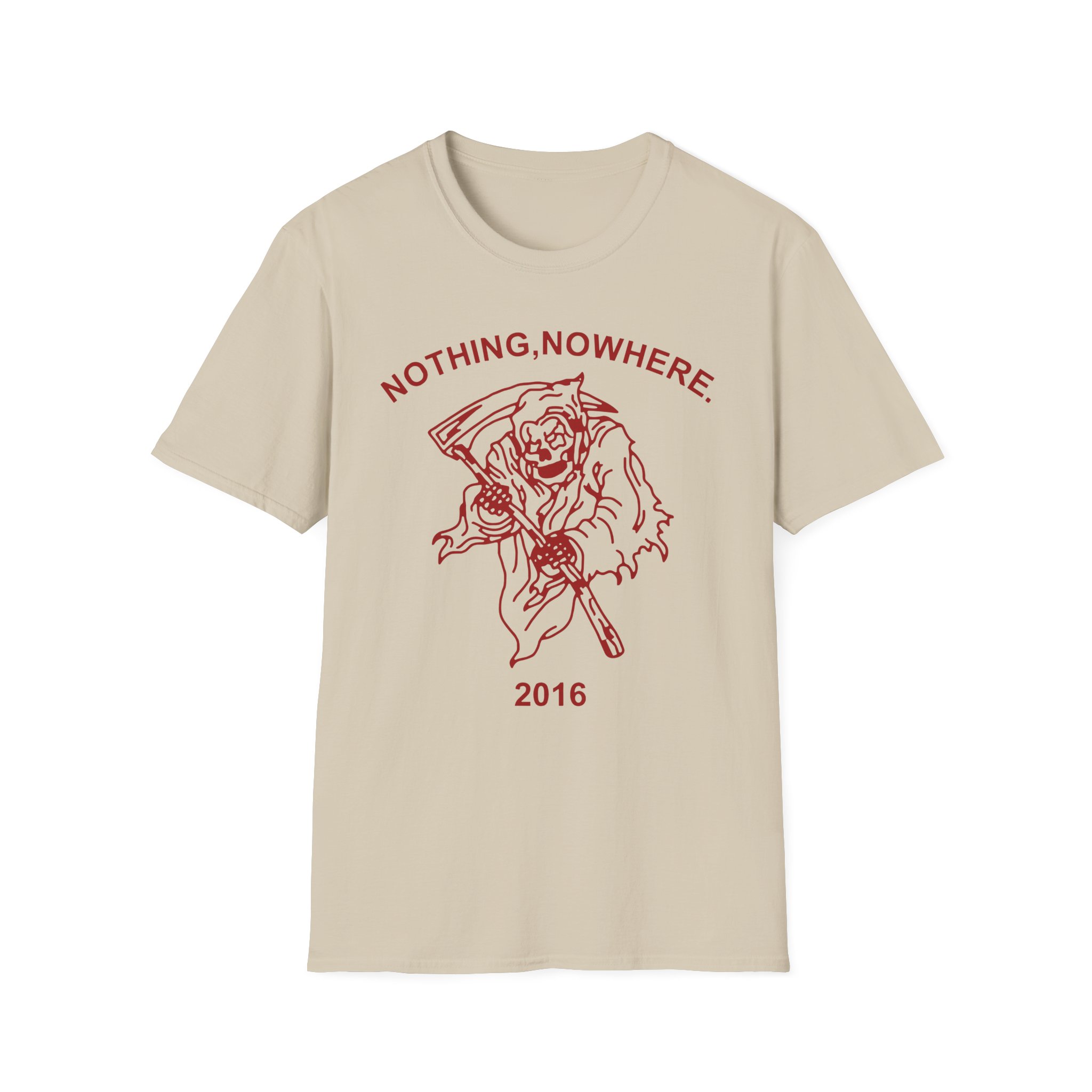 Nothing Nowhere Red Reaper unisex softstyle t-shirt