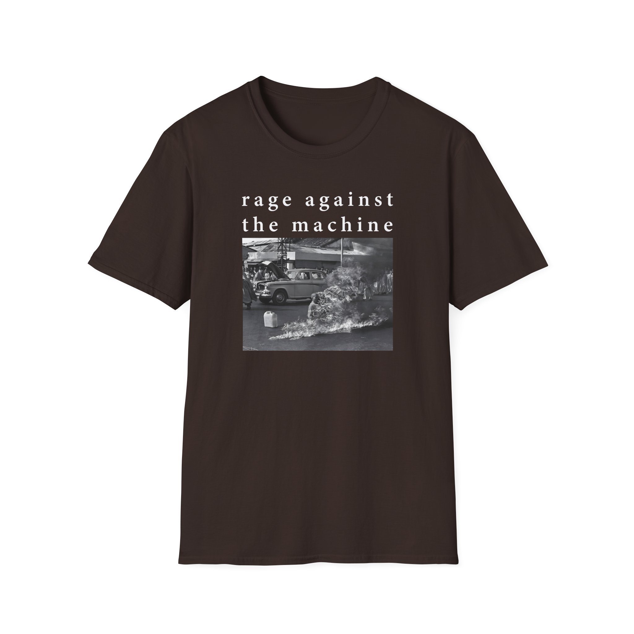 Rage Against the Machine Self-immolation Unisex Softstyle T-Shirt