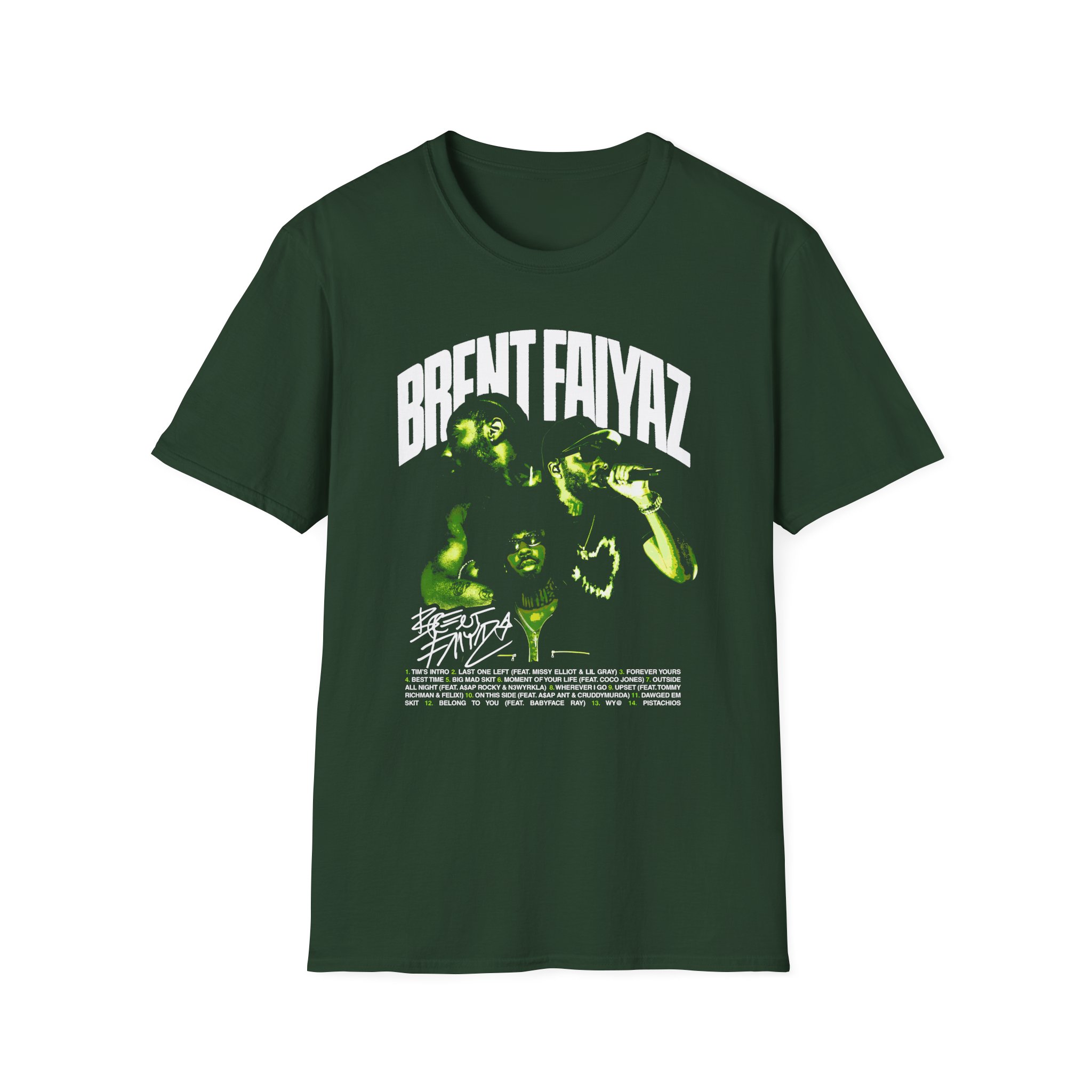 Brent Faiyaz Larger Than Life Album Unisex Softstyle T-Shirt