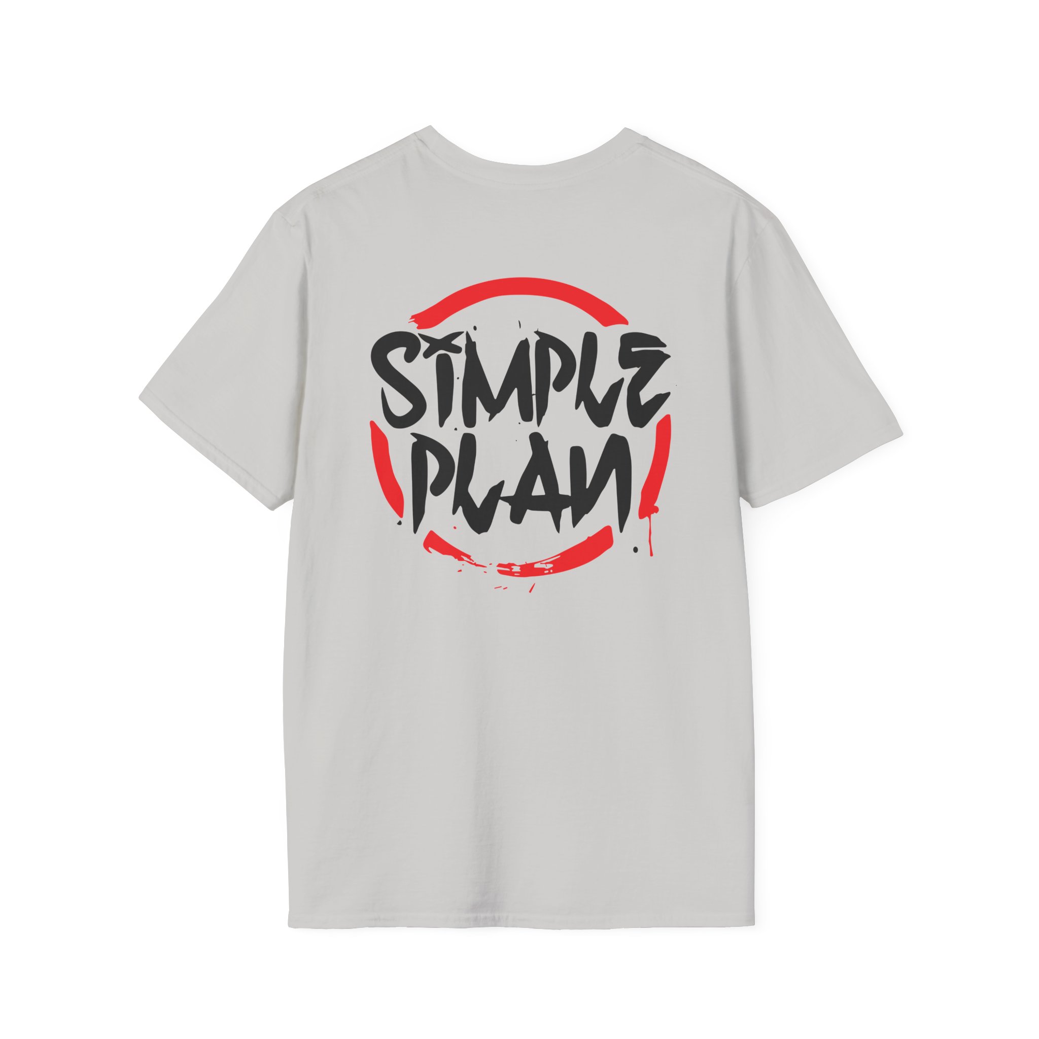 Simple Plan Circle Splat Unisex Softstyle T-Shirt