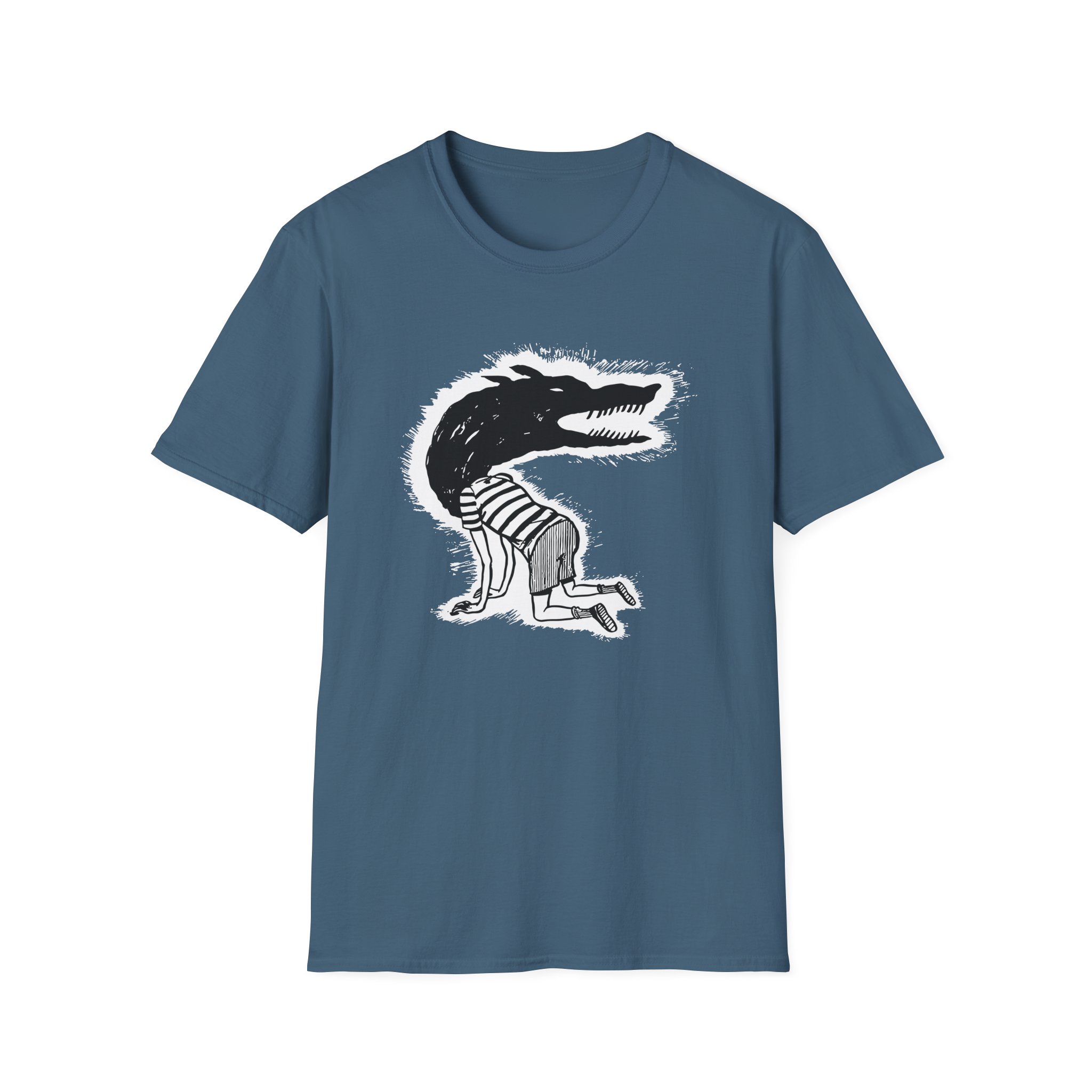 Fireworks Wolf Kid Unisex Softstyle T-Shirt